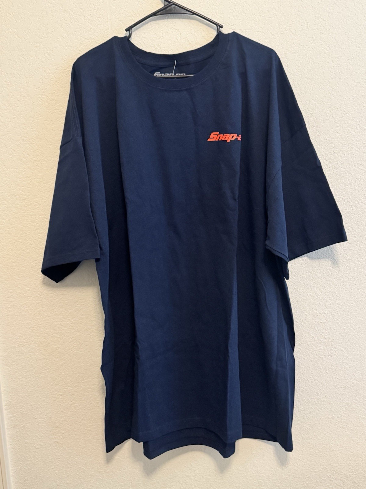 Snap-on Shirt Mens – Size LARGE Blue Land Of The Free Graphic Tee Patriotic Flag