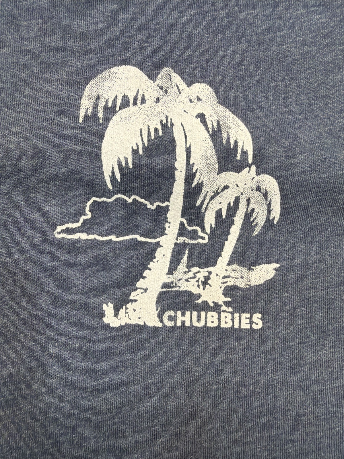 Chubbies Mens Tank Top Size XXL Blue The Weekend Has Arrived Palm Trees
