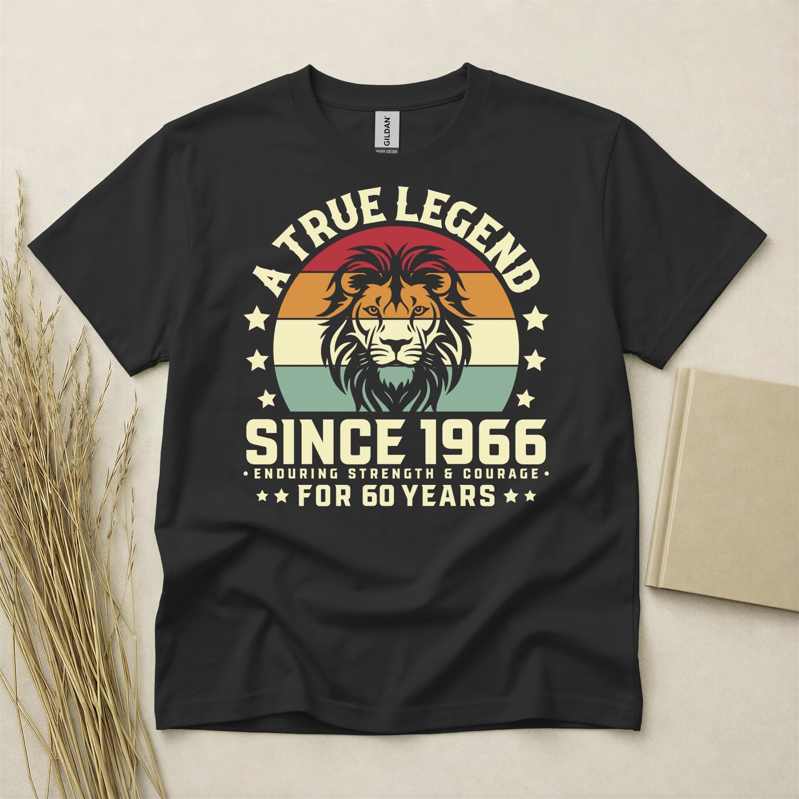 60th Birthday T Shirt Born In 1966 Gift 60 Year Old T-Shirt True Legend Sixty