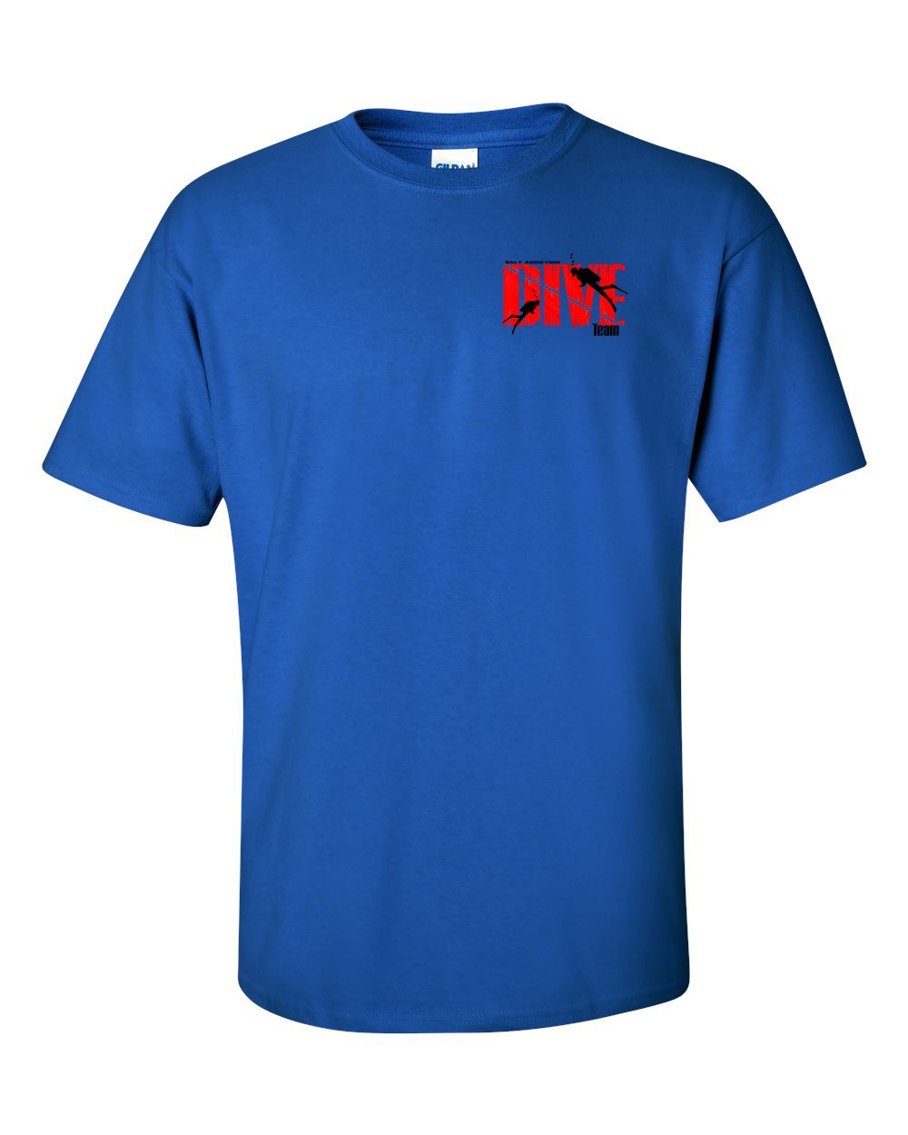 Salt Addiction scuba diving Short Sleeve T Shirt Ocean dive flag apparel
