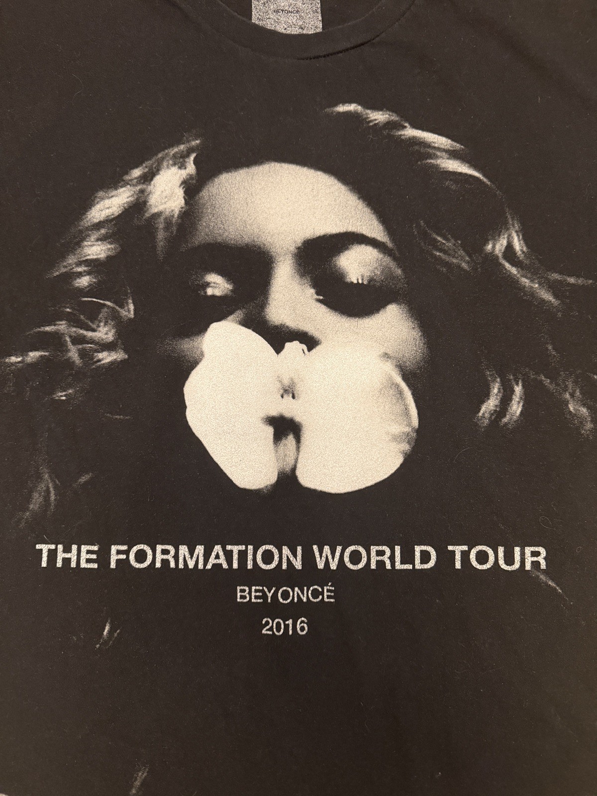 Beyonce The Formation World Tour Merch 2016 T-Shirt Size Large Black