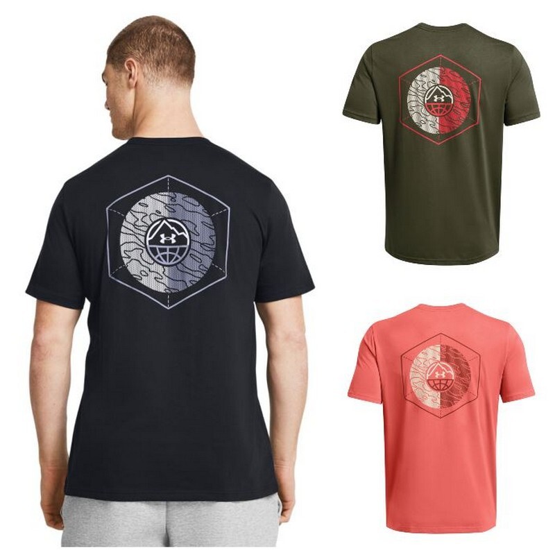 Under Armour 1382909 Men’s UA Outdoor Cube Tee Graphic Logo Short Sleeve T-Shirt