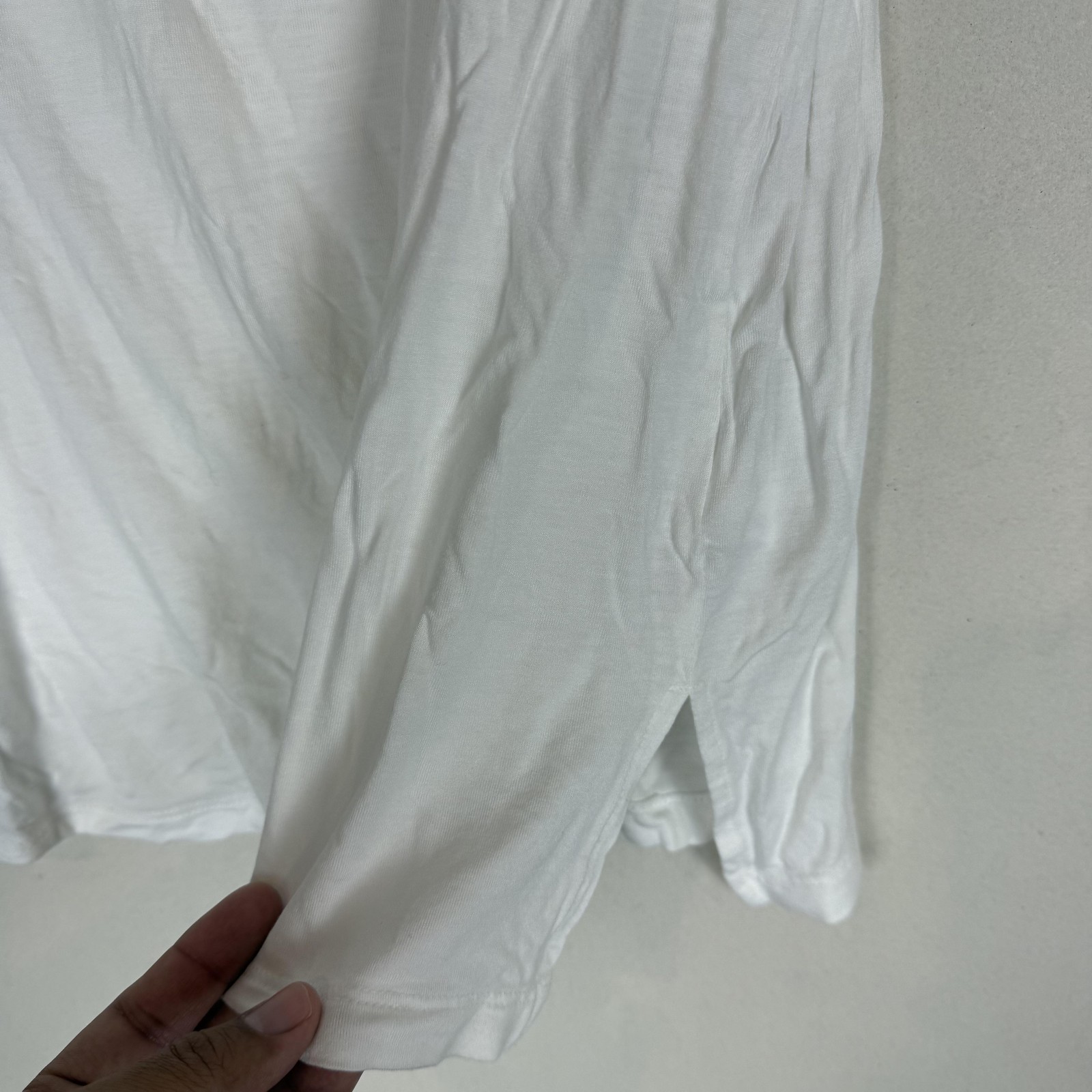 Banana Republic Shirt Mens Large White Sleeveless Tank Top Contrast Trim Jersey
