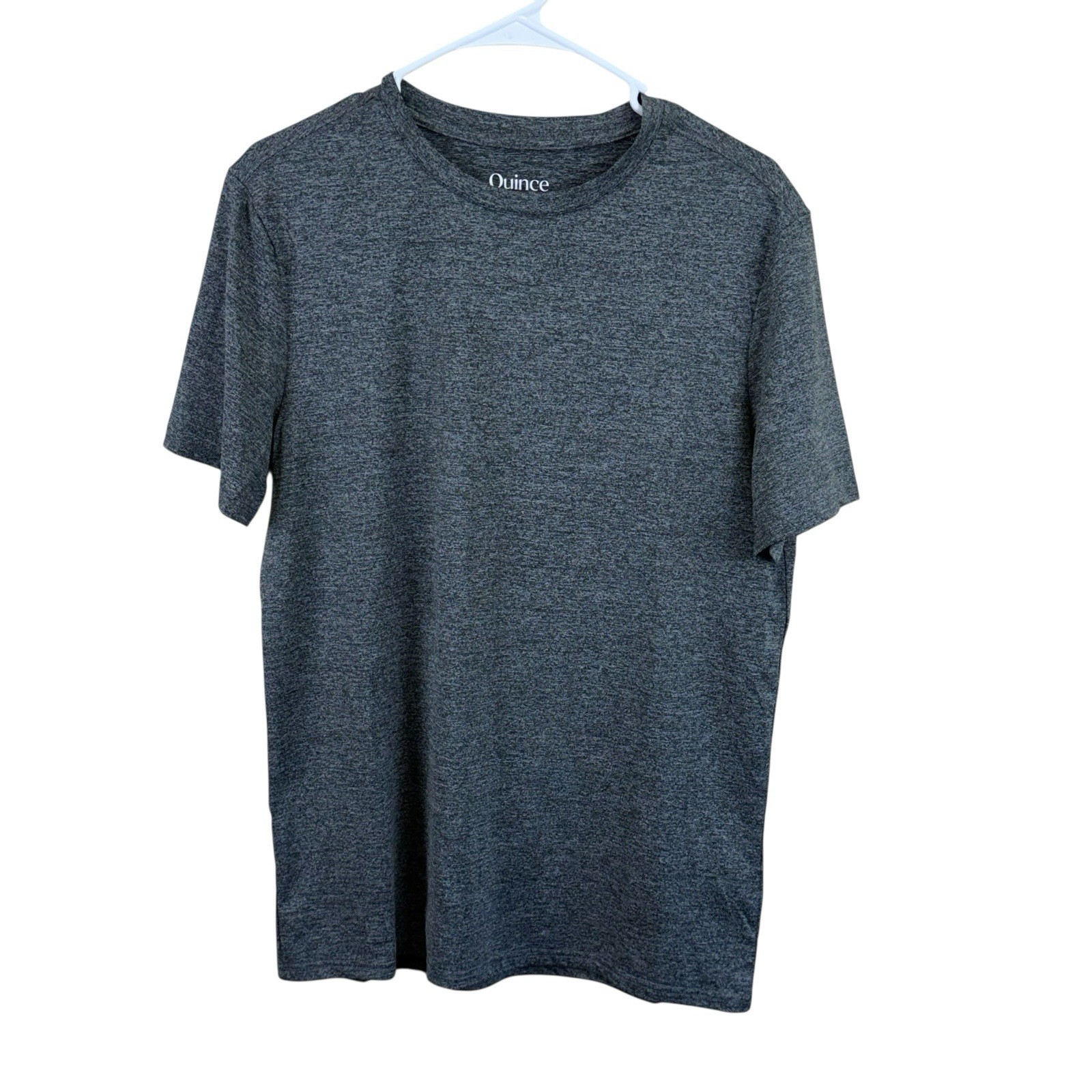 Quince Mens Flowknit Performance Short Sleeve T-Shirt Size S Heather Gray