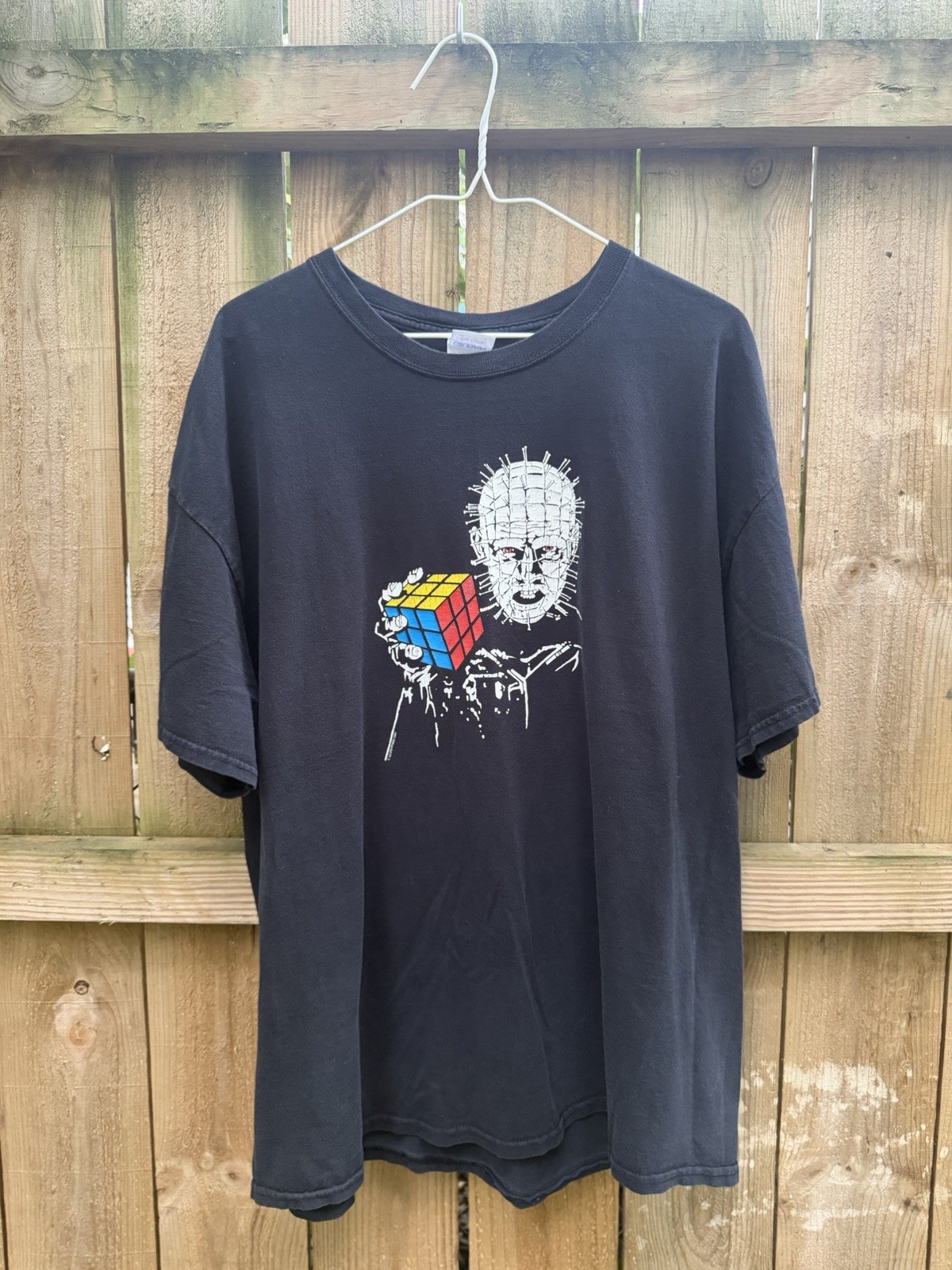 Hellraiser Pinhead Holding Rubik’s Cube Graphic T-Shirt