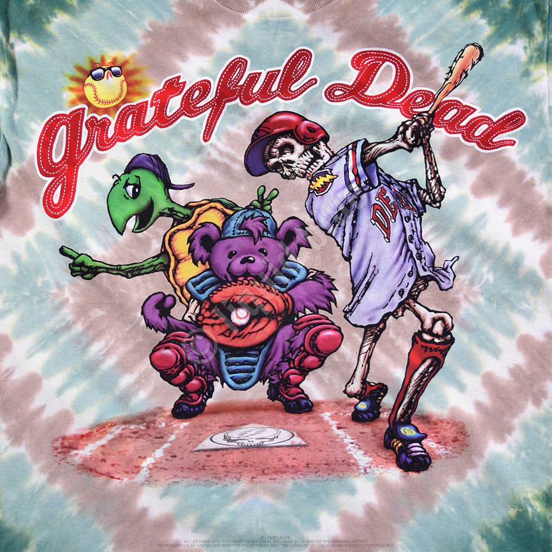 Grateful Dead Spring Training Tie-Dye T-Shirt Liquid Blue