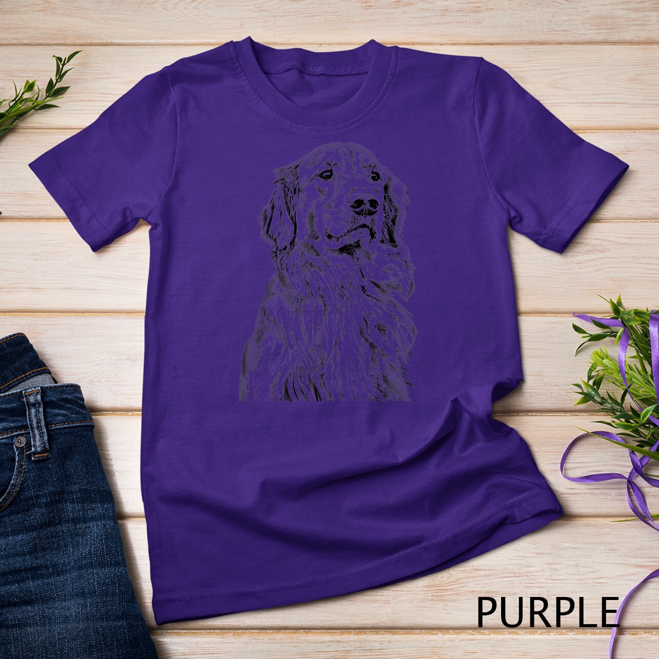 Golden Retriever Dog Lover Cream Retriever Mom Dad Raglan Unisex T-shirt
