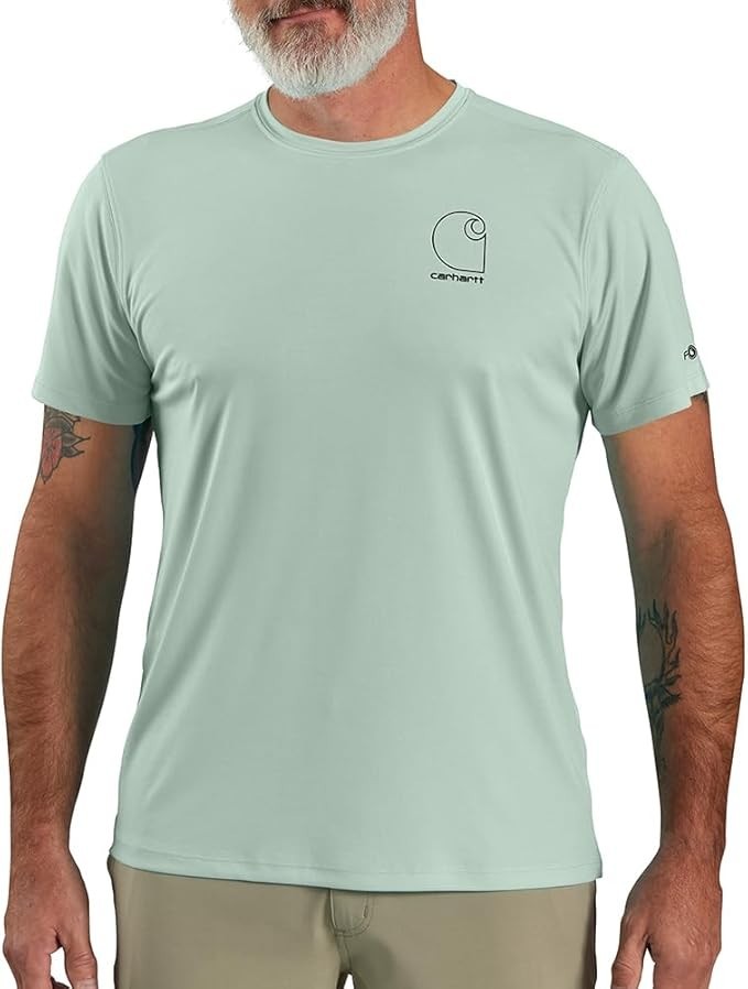 Carhartt Men’s Force Sun Defender Relaxed Fit Short Sleeve T-Shirt Big Sky NEW