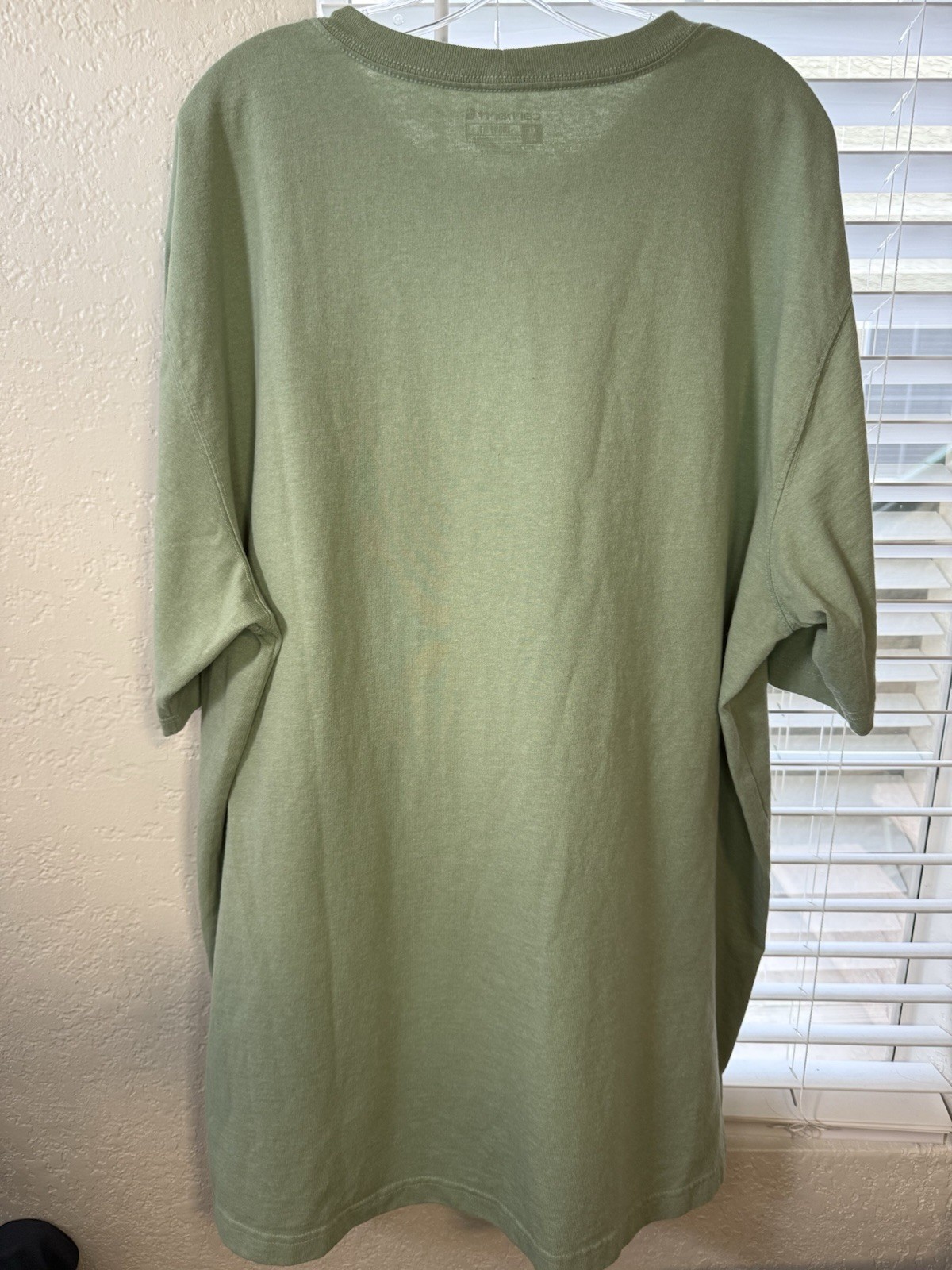 Carhartt K87-M Men’s XL Tall Green Loose Fit Pocket Logo Crewneck Tee