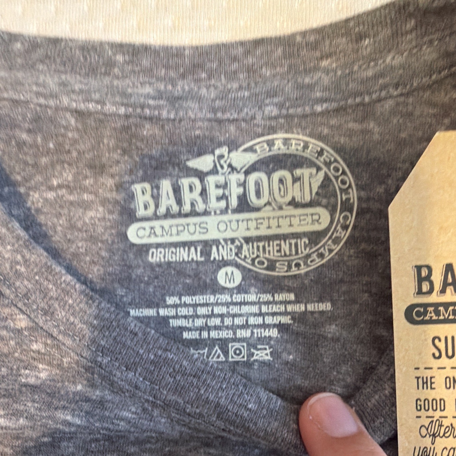 Barefoot Campus Outfitter Baylor Bear Graphic Tee Men’s M Short Sleeve