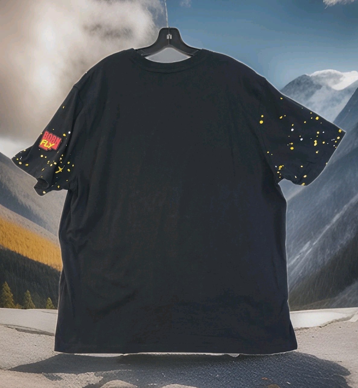 Born Fly T-Shirt Men 3XL 24×30 THE INCREDIBLE…SUPER FLY Embroidered Black