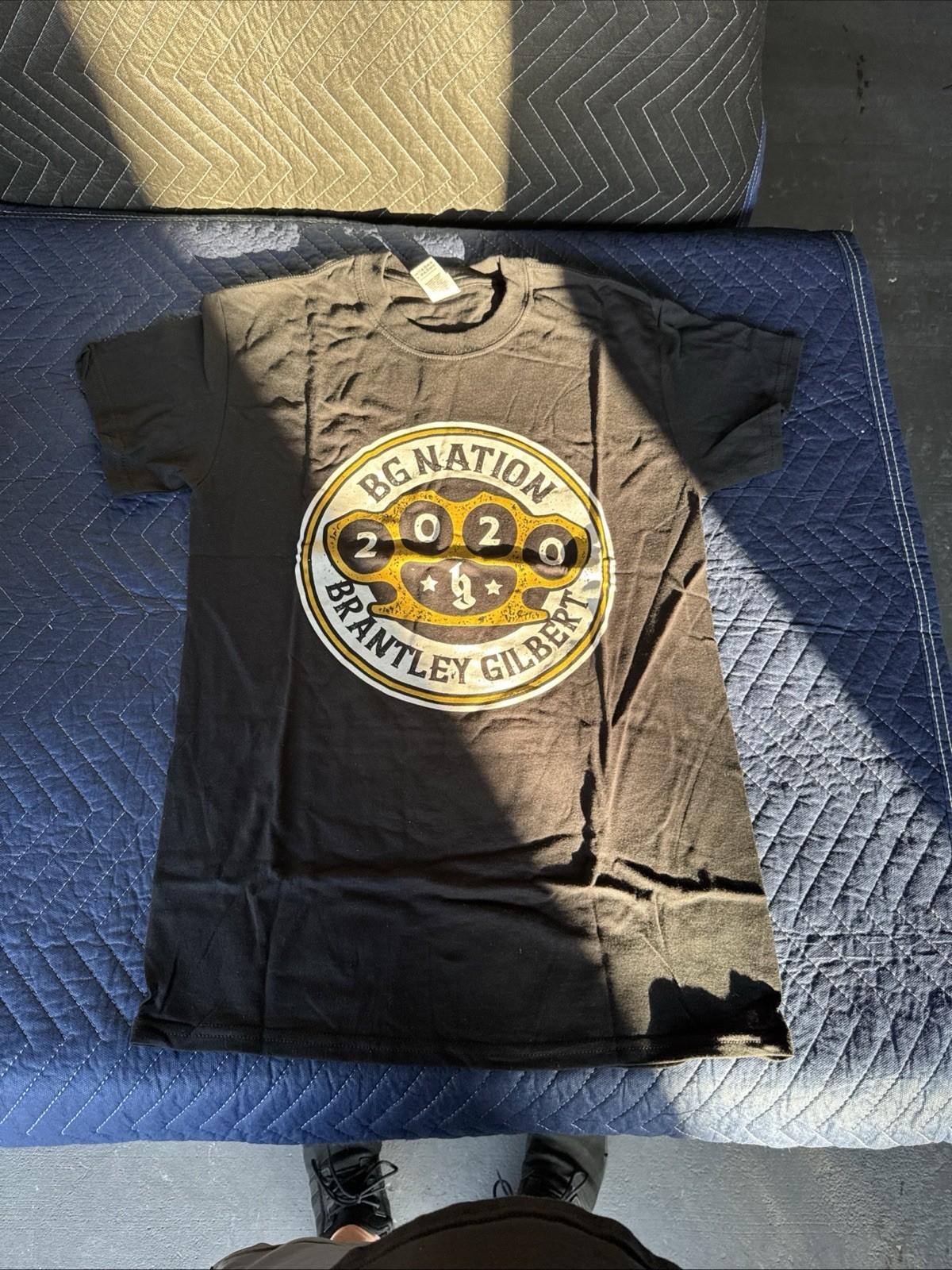 NWT Brantley Gilbert 2020 BG Nation Logo Graphic Gildan T-Shirt Black Unisex SM
