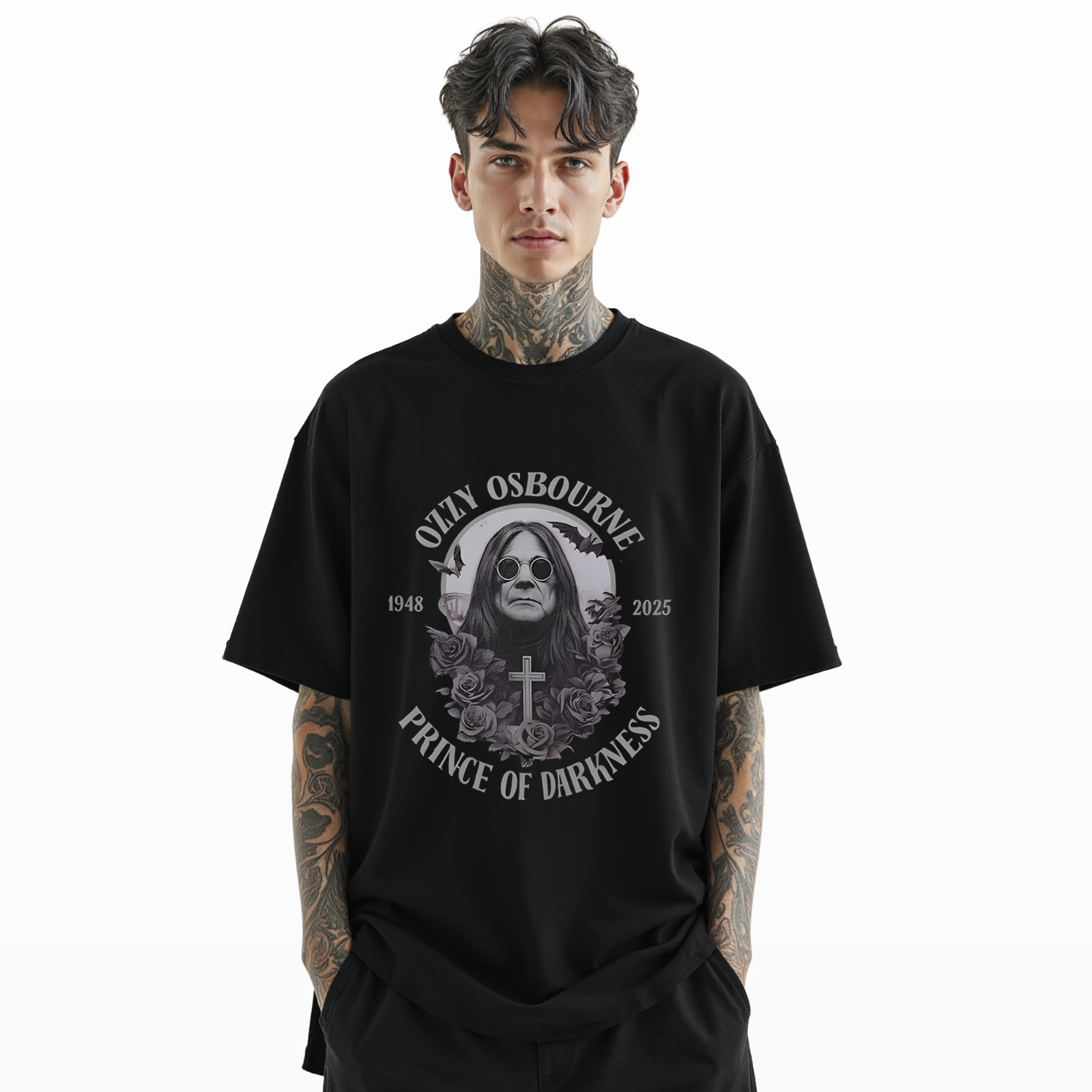 Ozzy Osbourne Prince of Darkness T-Shirt – Vintage Rock Tribute Tee A244