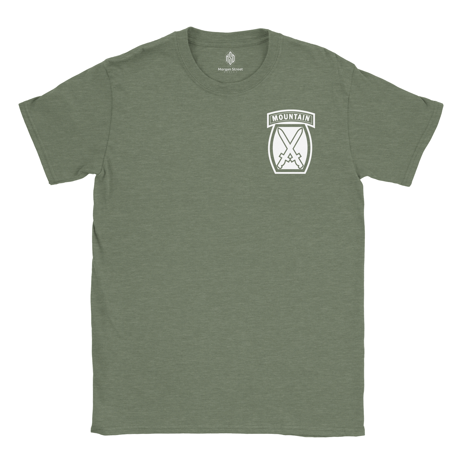 10th Mountain Division Army Triblend T-Shirt Includes Free Decal