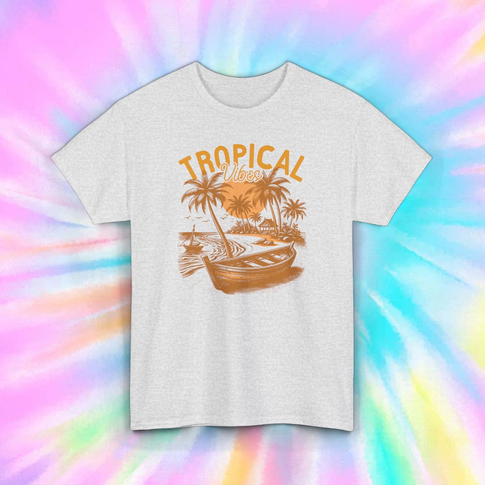 Tropical Vibes Shirt | Palm Trees Beach Graphic Tee | Summer Vacation S-5XL