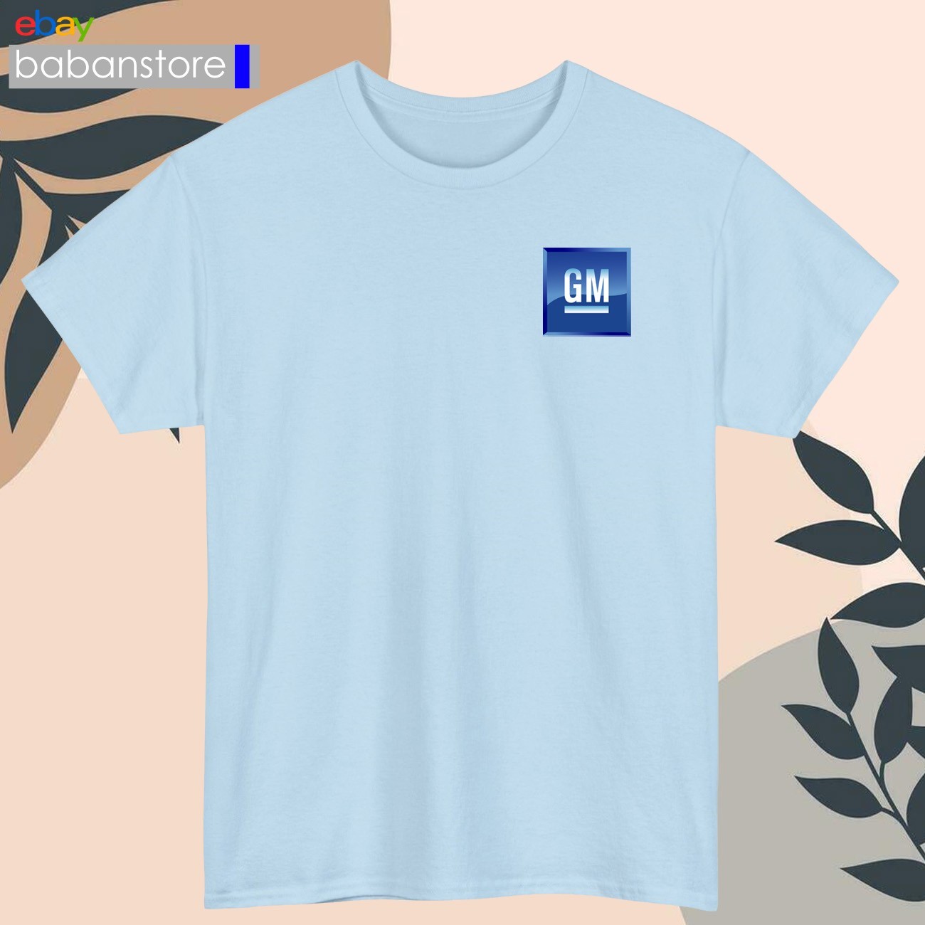 GM General Motors Small Logo Black/White/Grey/Navy/Red/Light Blue T-Shirt S-5XL