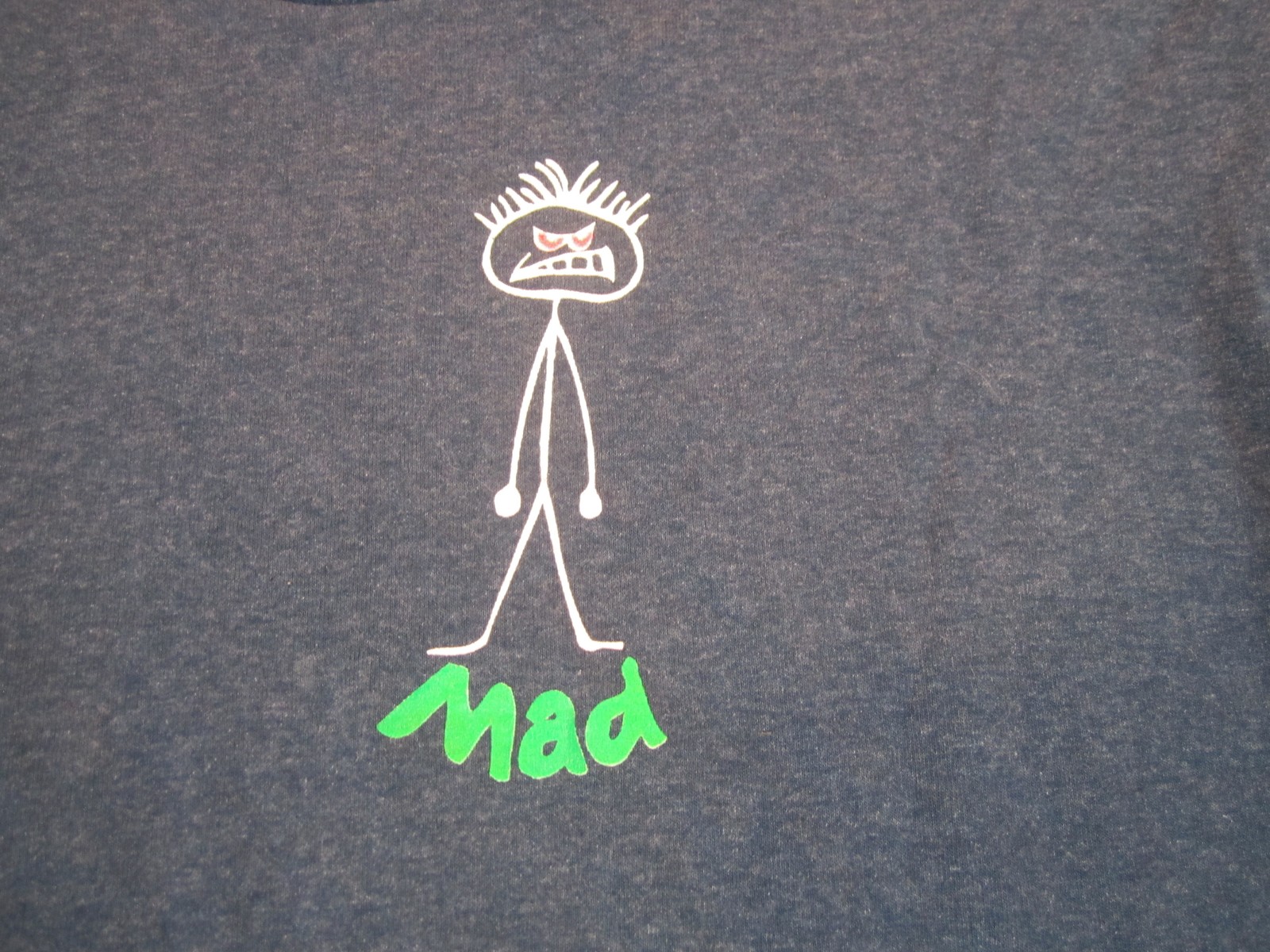 Vintage Mad Stick Figure Shirt Large Signal Sport Graphic 90s Check Measurements