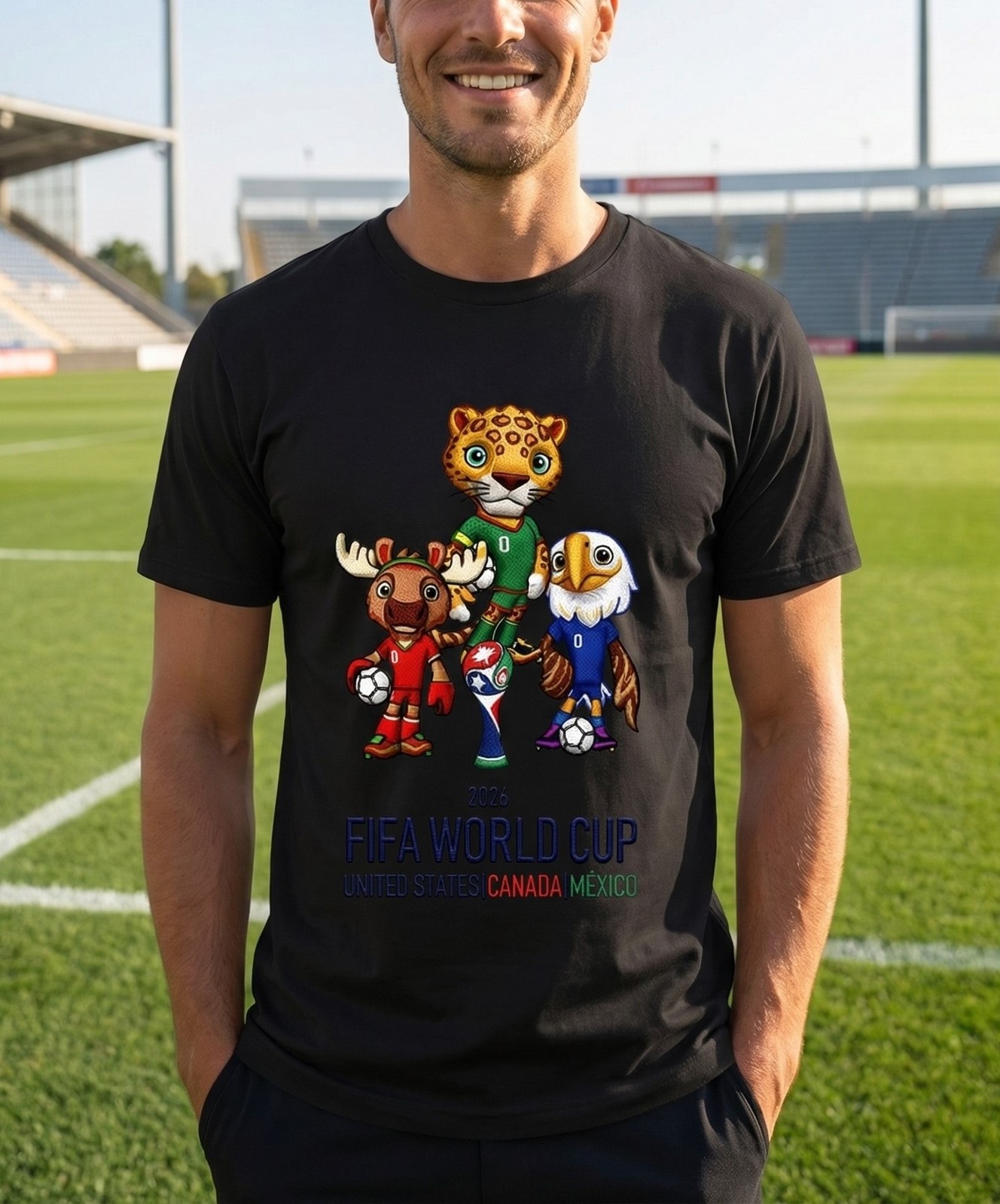 Funny 2026 FIFA World Cup UNITED STATES CANADA Graphic Unisex T-Shirt SIZE S-5XL