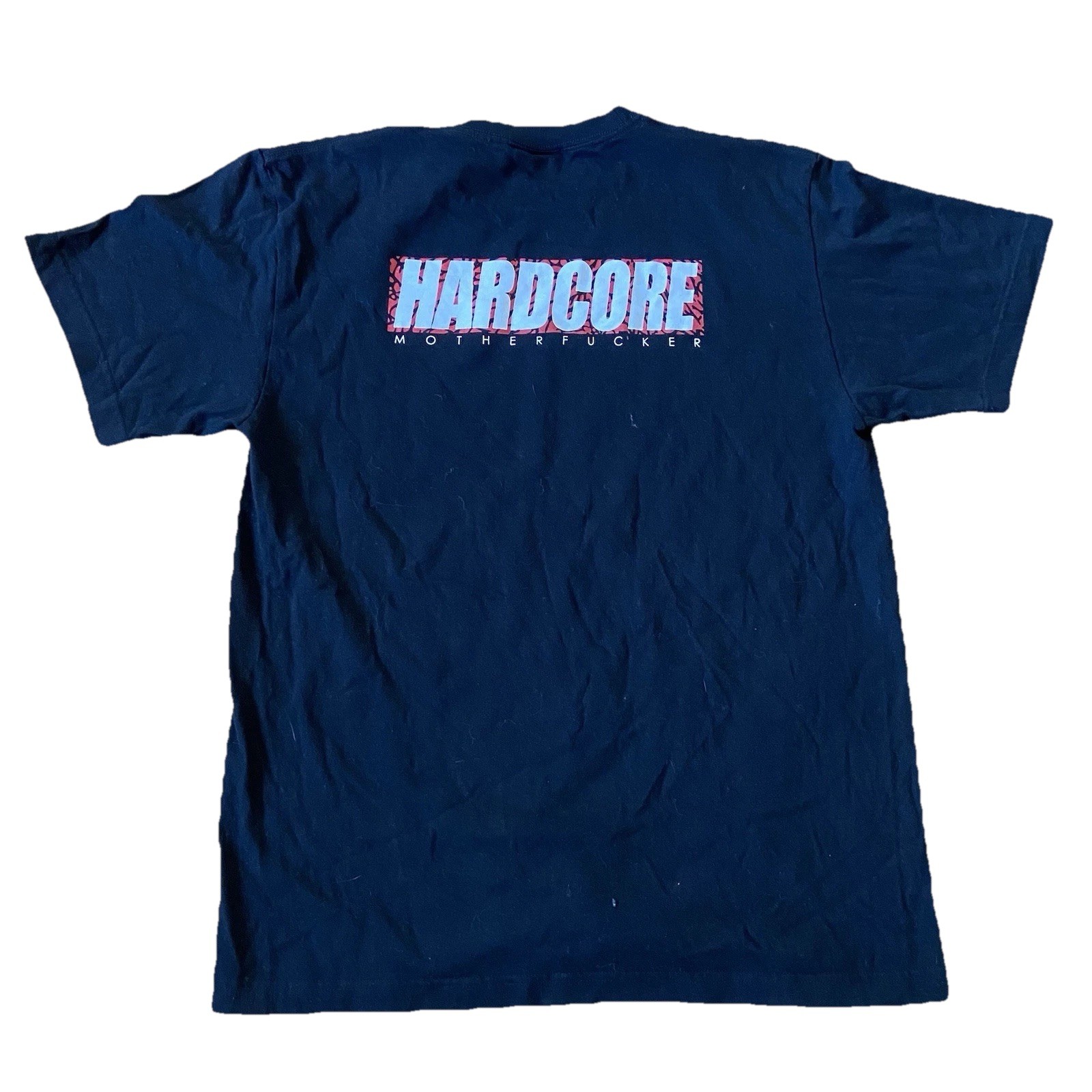 Y2K Tokyo Streetwear Designer Hardcore Mfers Box Logo Skater Graphic Tee L/XL