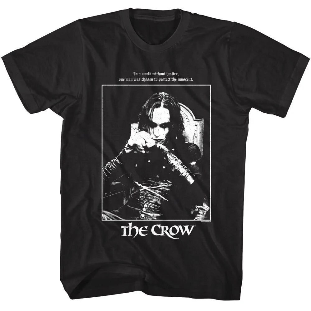 Gothic Dark Vigilante Graphic T-Shirt Black Unisex Horror Style Tee – T491