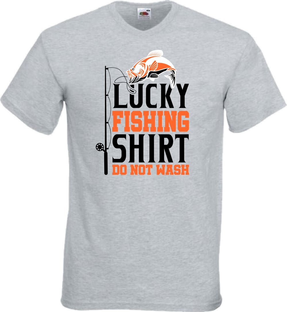 Lucky Fishing Shirt Do Not Wash Humour Novelty T Shirt Various Colours And Sizes