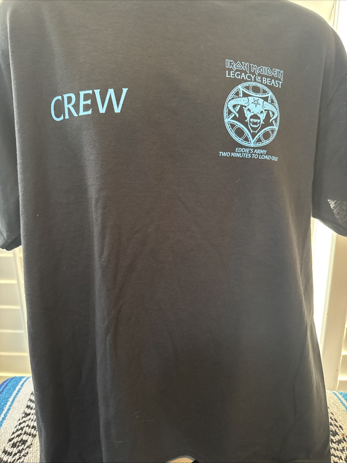 Rare Iron Maiden Official CREW “Legacy Of The Beast” 2022 Tour T-Shirt XL New