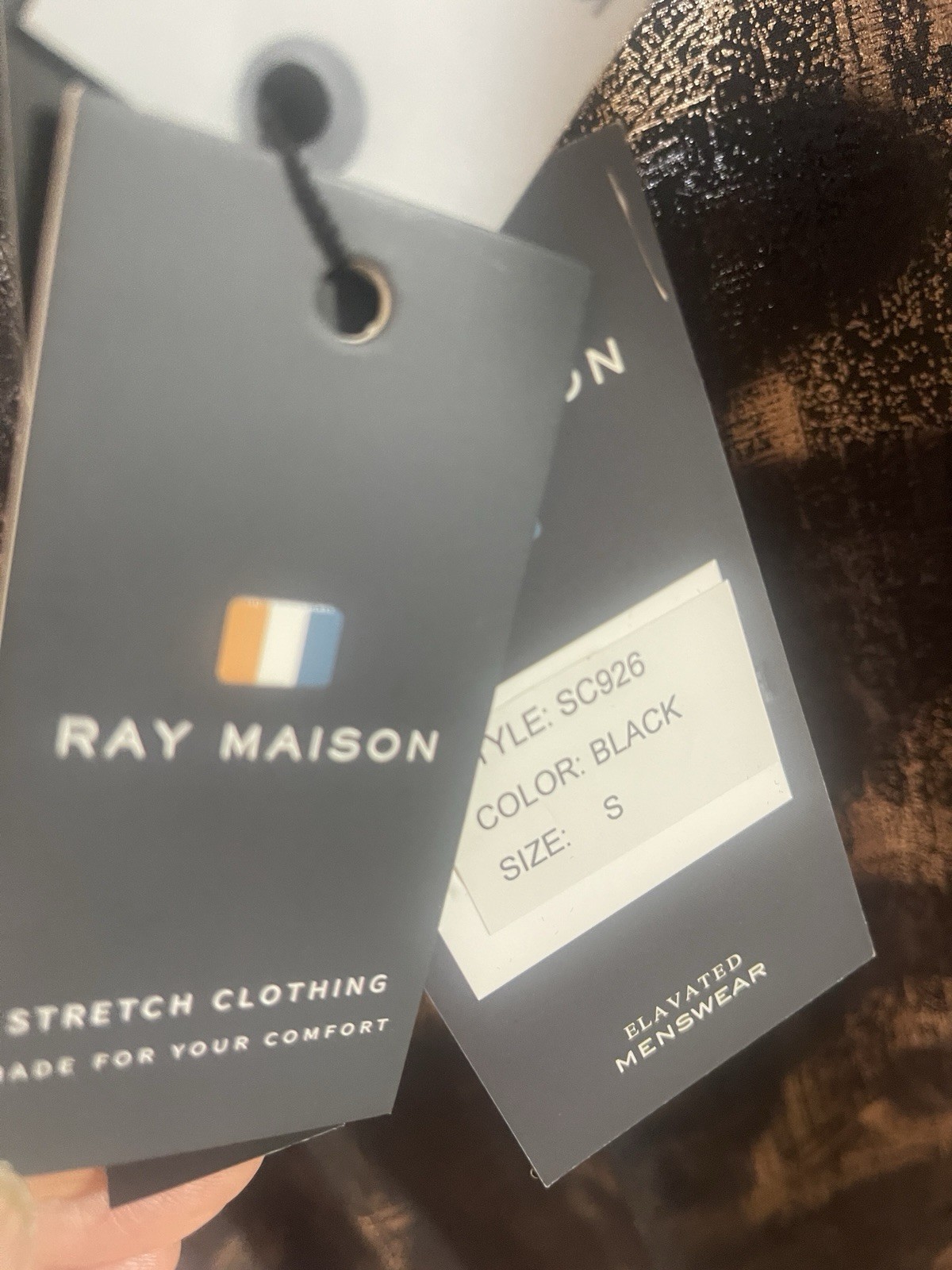 Roy Maison Black Gold Mens S Size Short Sleeves, Regular For Men 5.3-5.7 Feets