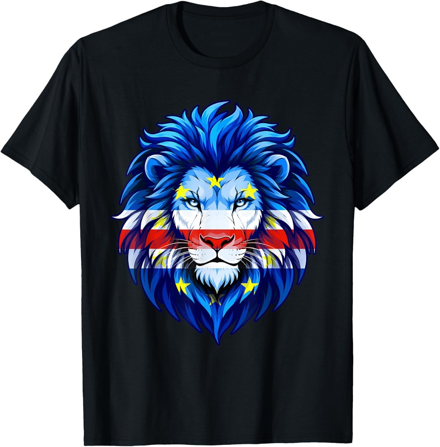 Cape Verde Flag Pride Cape Verdean Lion Roots Men Women T-Shirt