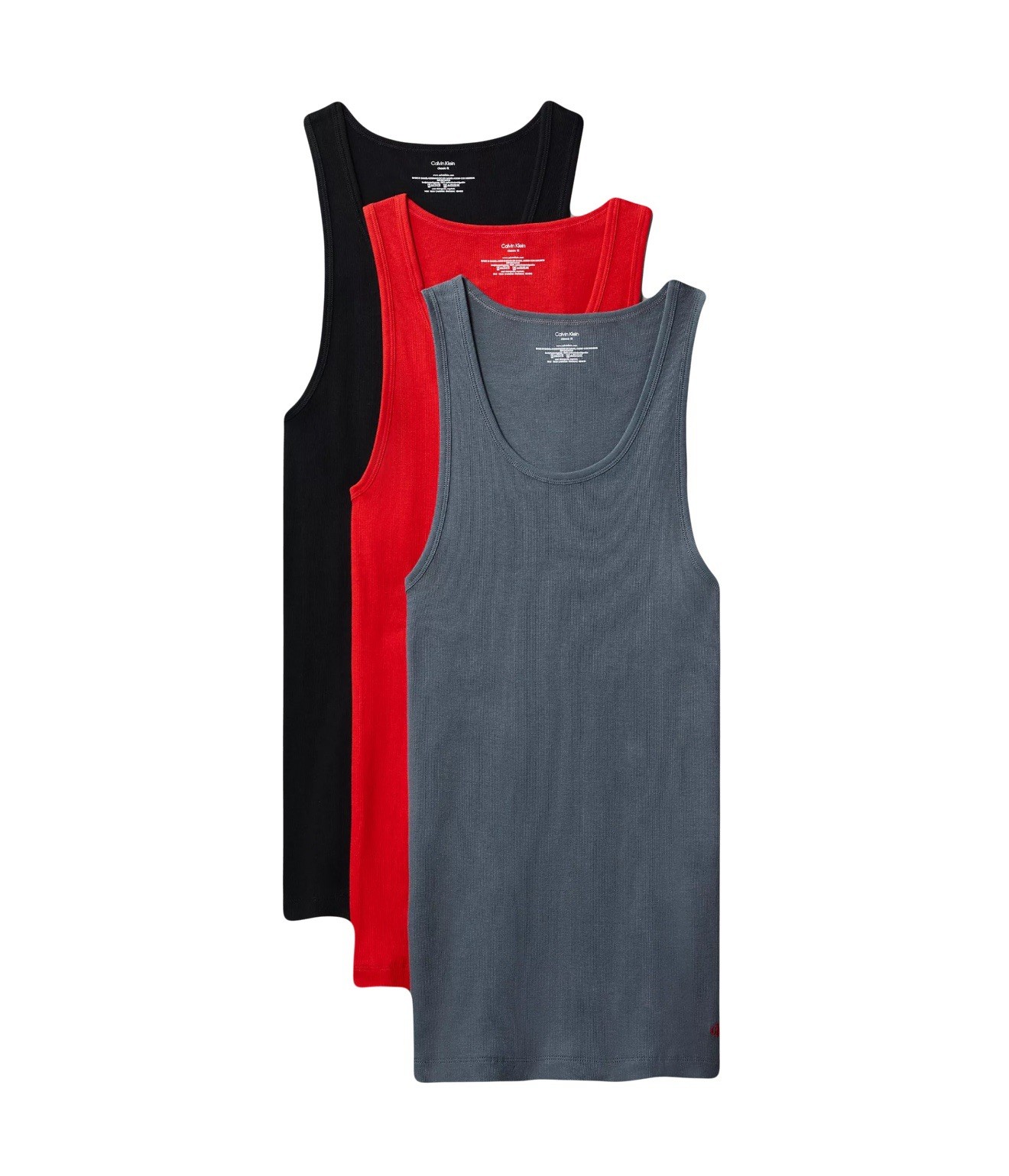 NWT. Calvin Klein. 3 Pack. Cotton Classic A-Shirt. Tank. Multi. MSRP $49.50