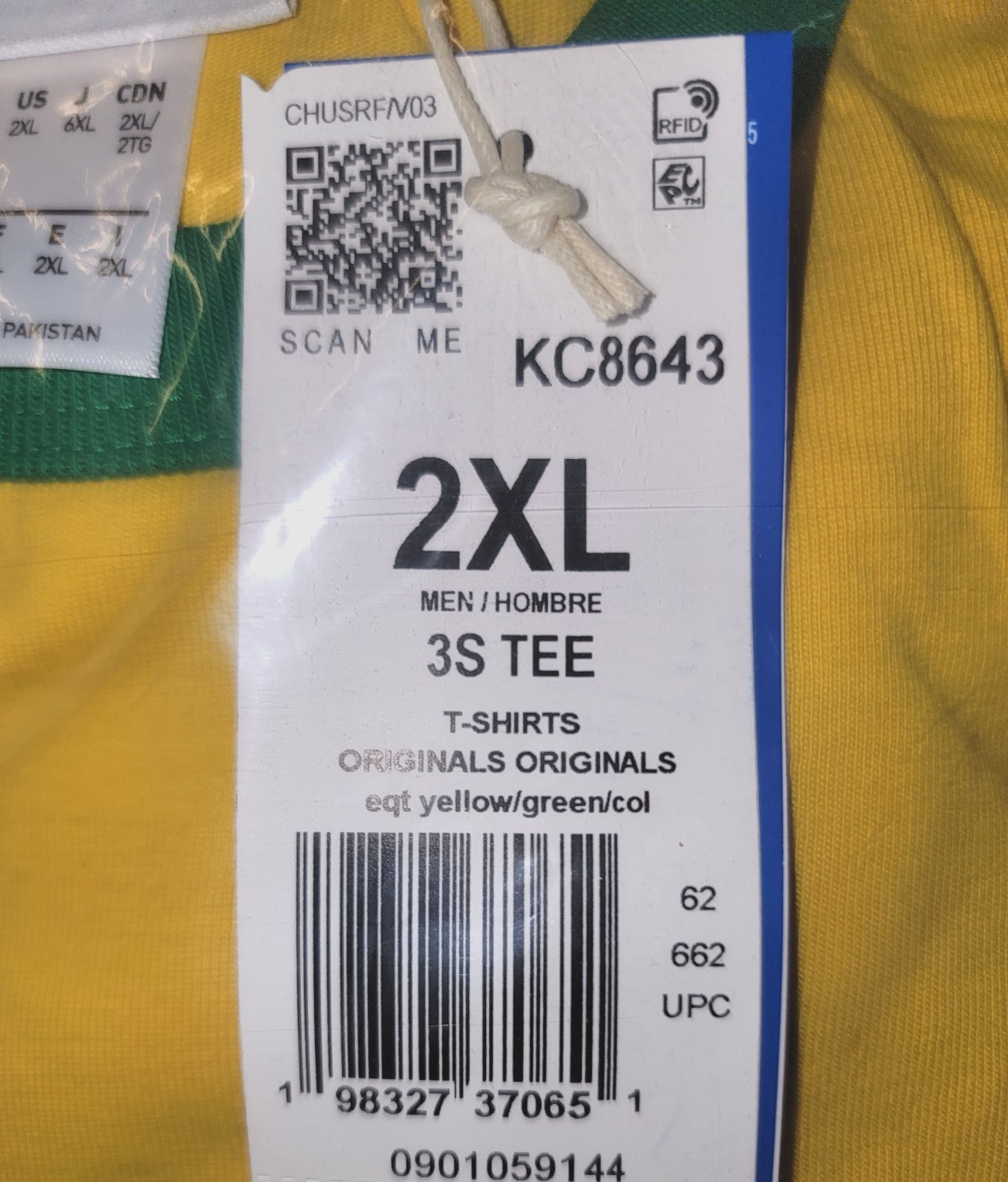 NEW MEN’S ADIDAS ORIGINALS 3-STRIPES JAMAICA TREFOIL SHIRT ~SIZE 2XL #KC864