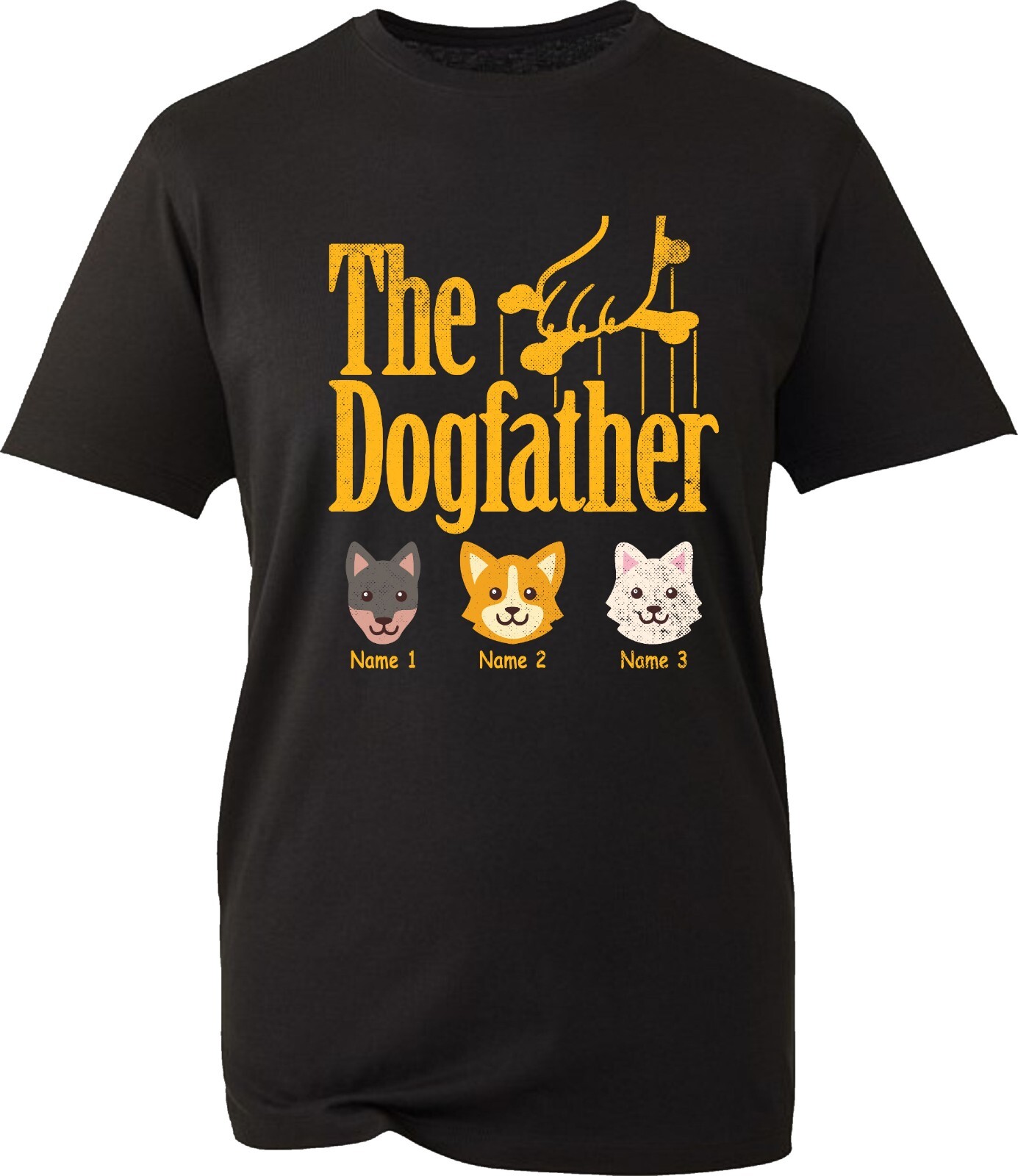 Personalised Dog Father TSHIRT,Customise your dog name tshirt,Dog Father T-shirt