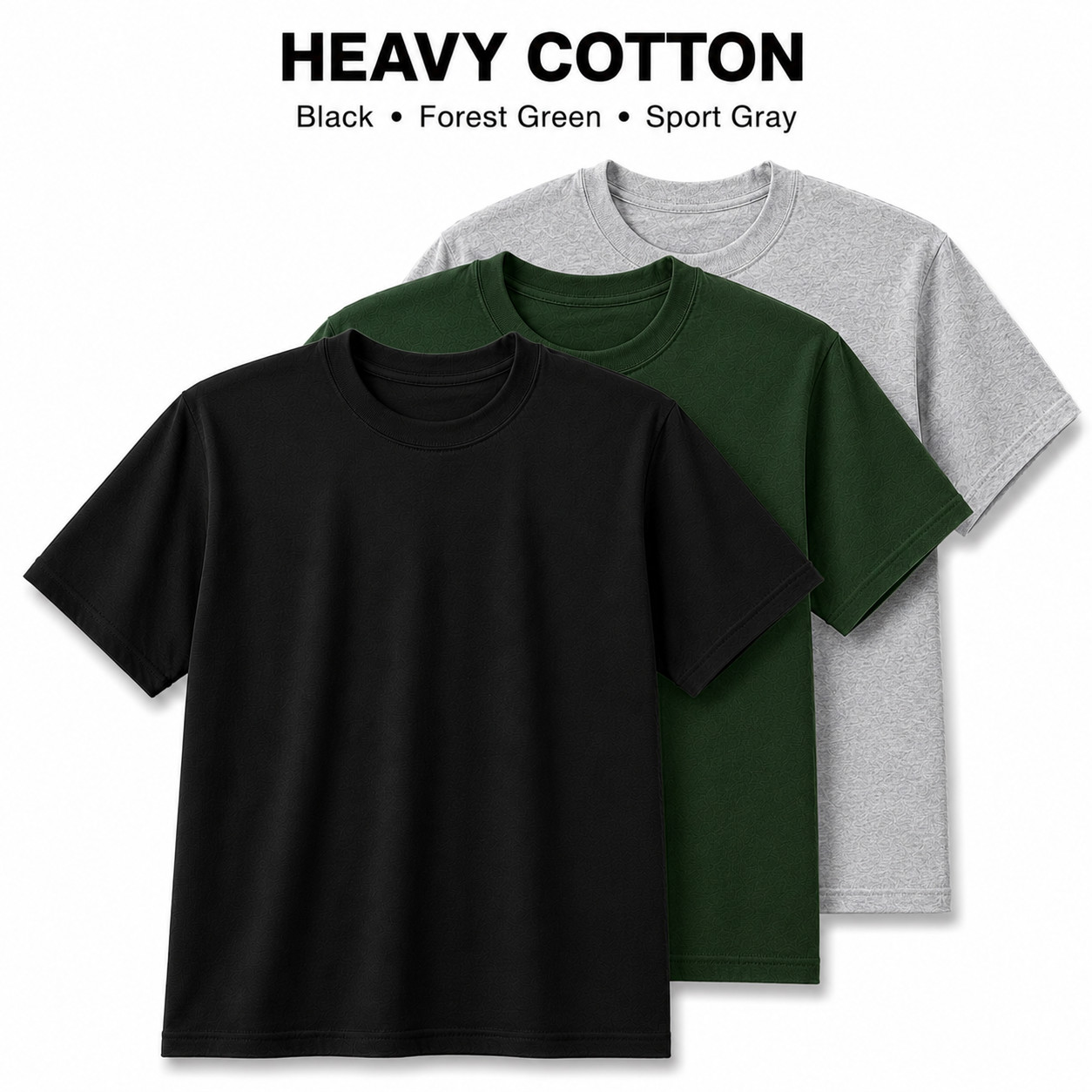 Gildan Heavy Cotton 5000 T-Shirt 3 & 5 Pack Men’s Fashion Color Cotton Tee S-5XL