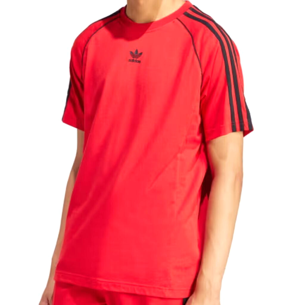NEW MENS ADIDAS ORIGINALS SUPERSTAR 3 STRIPES TREFOIL SHIRT ~SIZE LARGE #IR9449