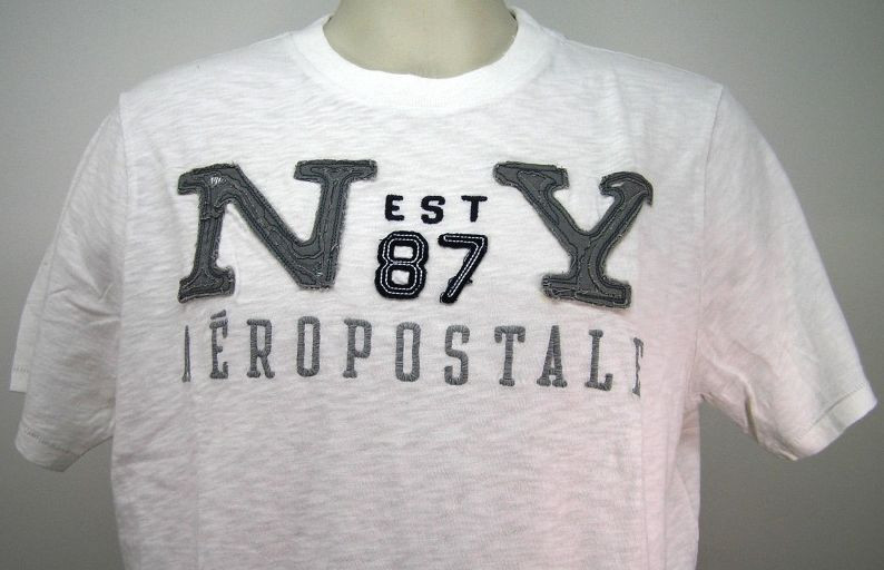 AEROPOSTALE NY 87 EST Shirt White Small & Large, Black XXL NEW