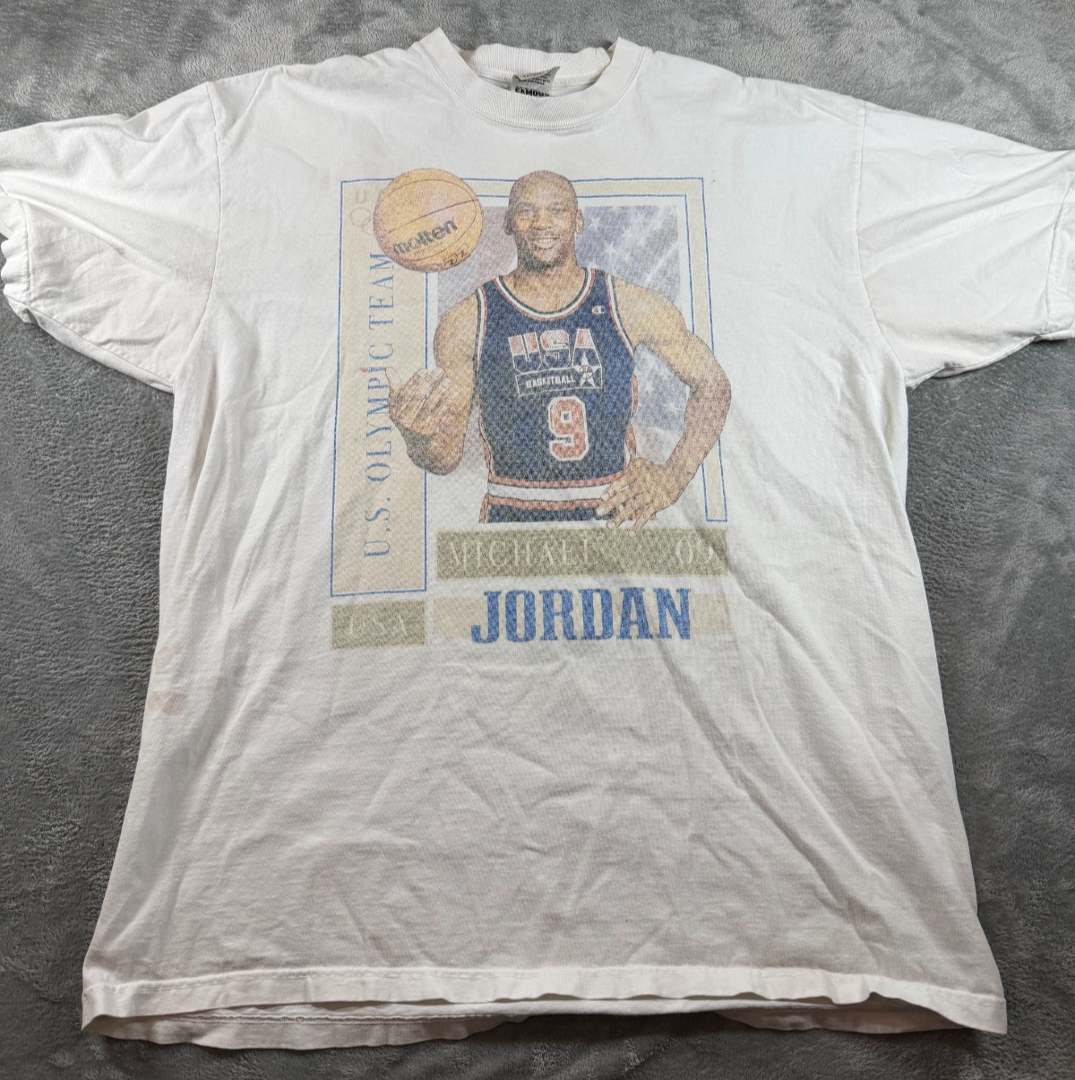 Michael Jordan USA Olympic Team Graphic Tee 2XL Shaka Wear Super Max Heavy