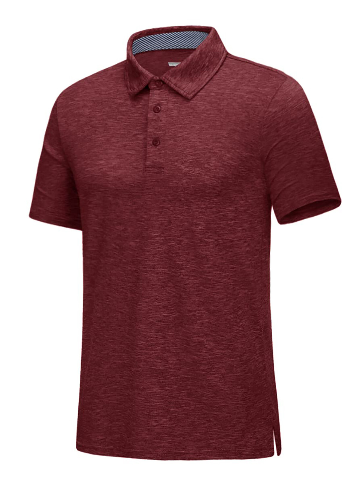 Men’s Short Sleeve Polo Golf Shirts 3-Button Moisture Wicking Athletic T-Shirts