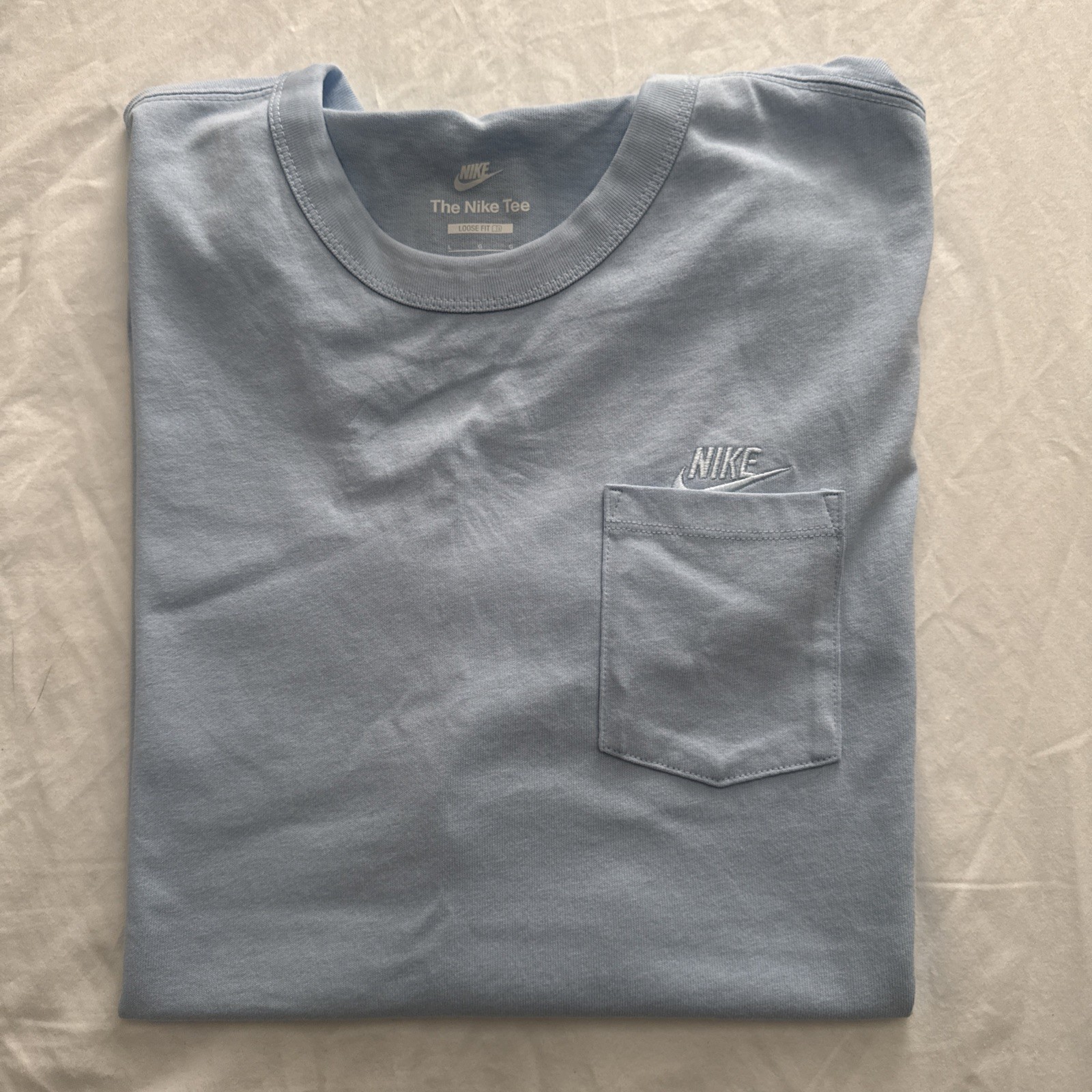 Nike Men’s Heavyweight Pocket Tee – Sky Blue – Size Large – NWT