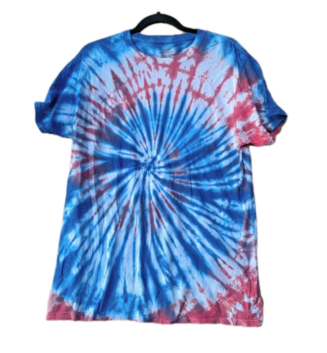 Spiral Tie Dye T-shirt top Men’s/Women’s Non Fade Handmade NEW Sz L 42-44