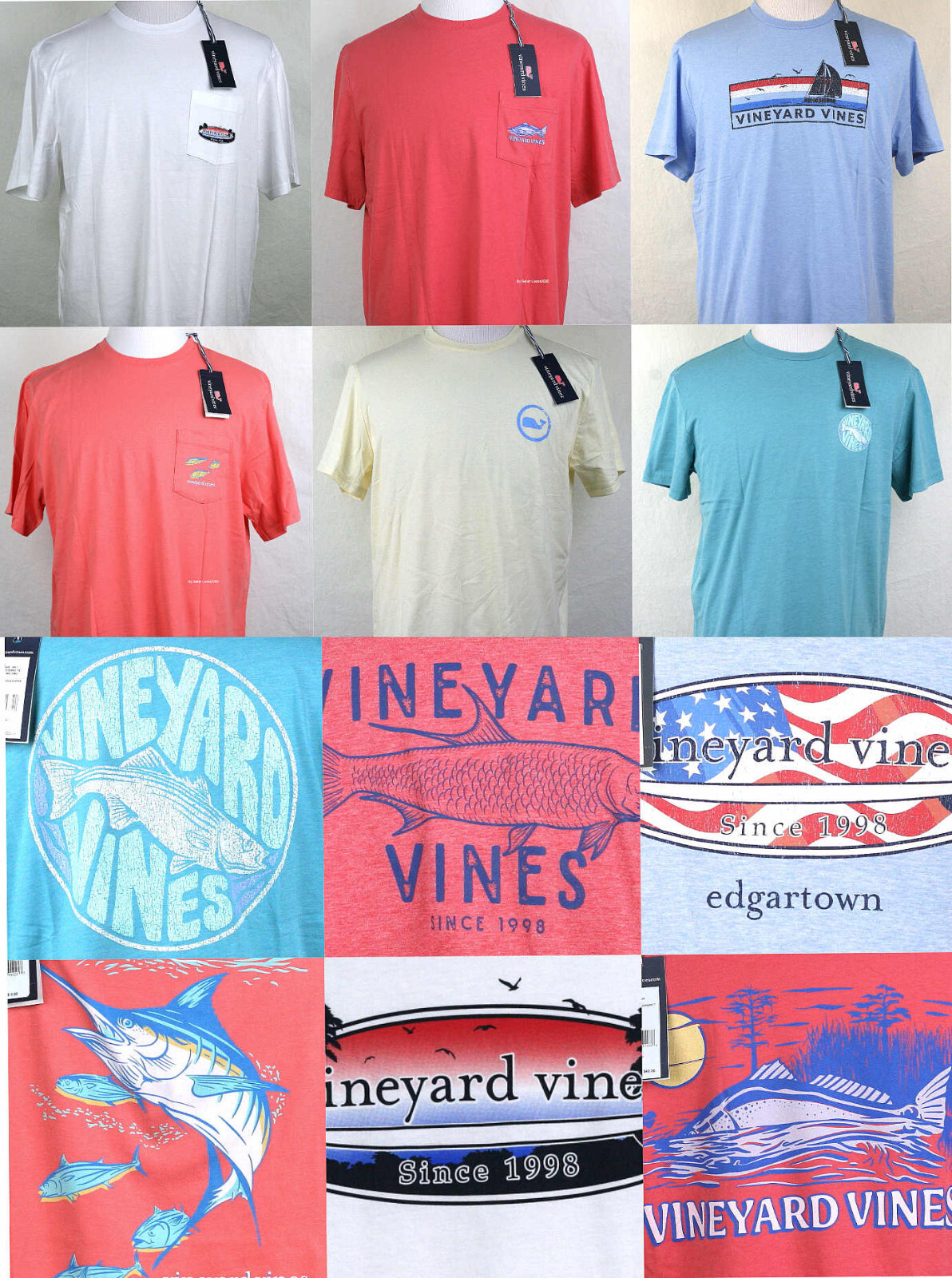 Vineyard Vines Graphic T-Shirt Crew Neck Short Sleeve & Pride