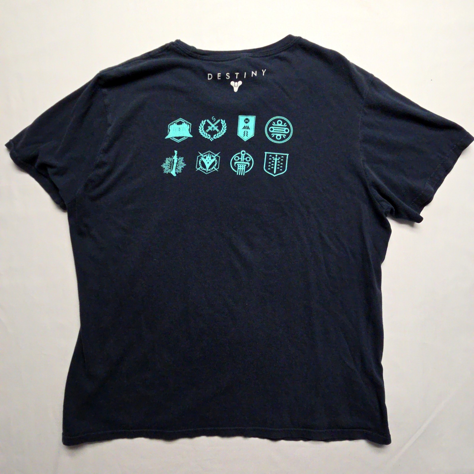 Destiny Bungie Gaming Graphic T Shirt Mens Navy Blue XL Cotton Video Game Tee