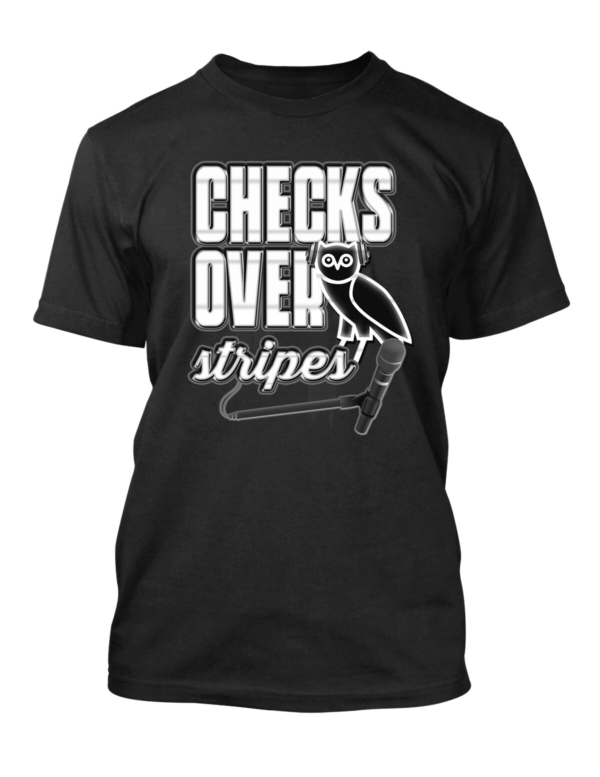 Checks Over Stripes Hip Hop Street Wear T Shirt Graphic Pro Club Tees SM – 10XL