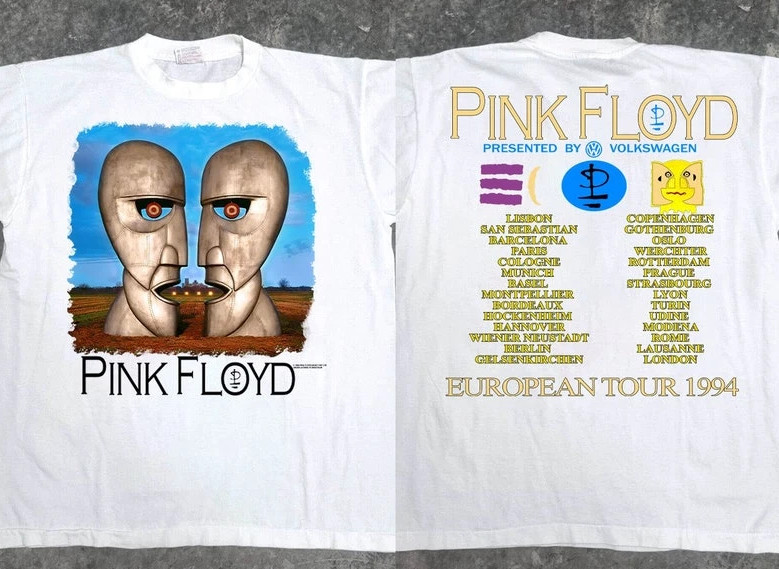 Pink Floyd – Division Bell 1994 European Tour T-Shirt