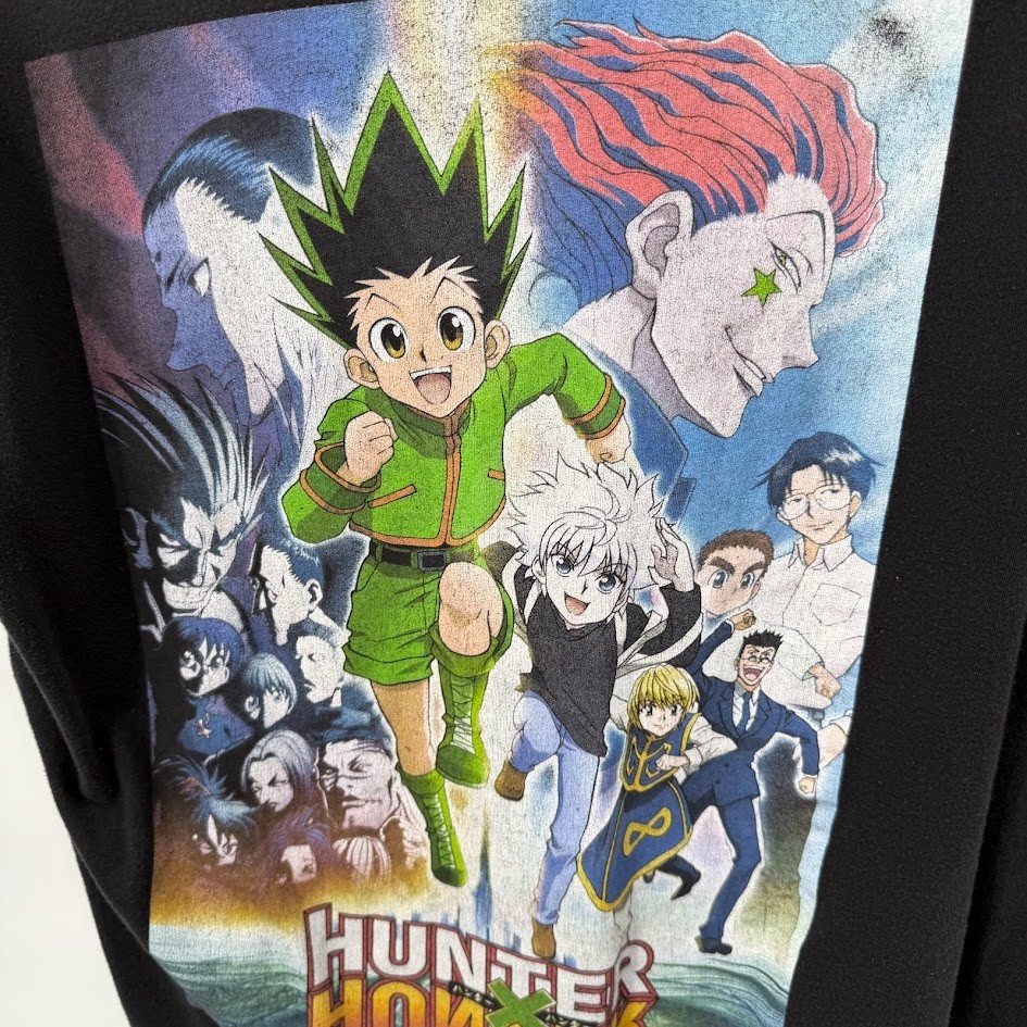 Hunter x Hunter Anime Graphic T-Shirt Black Gon Killua Hisoka Kurapika Men’s L