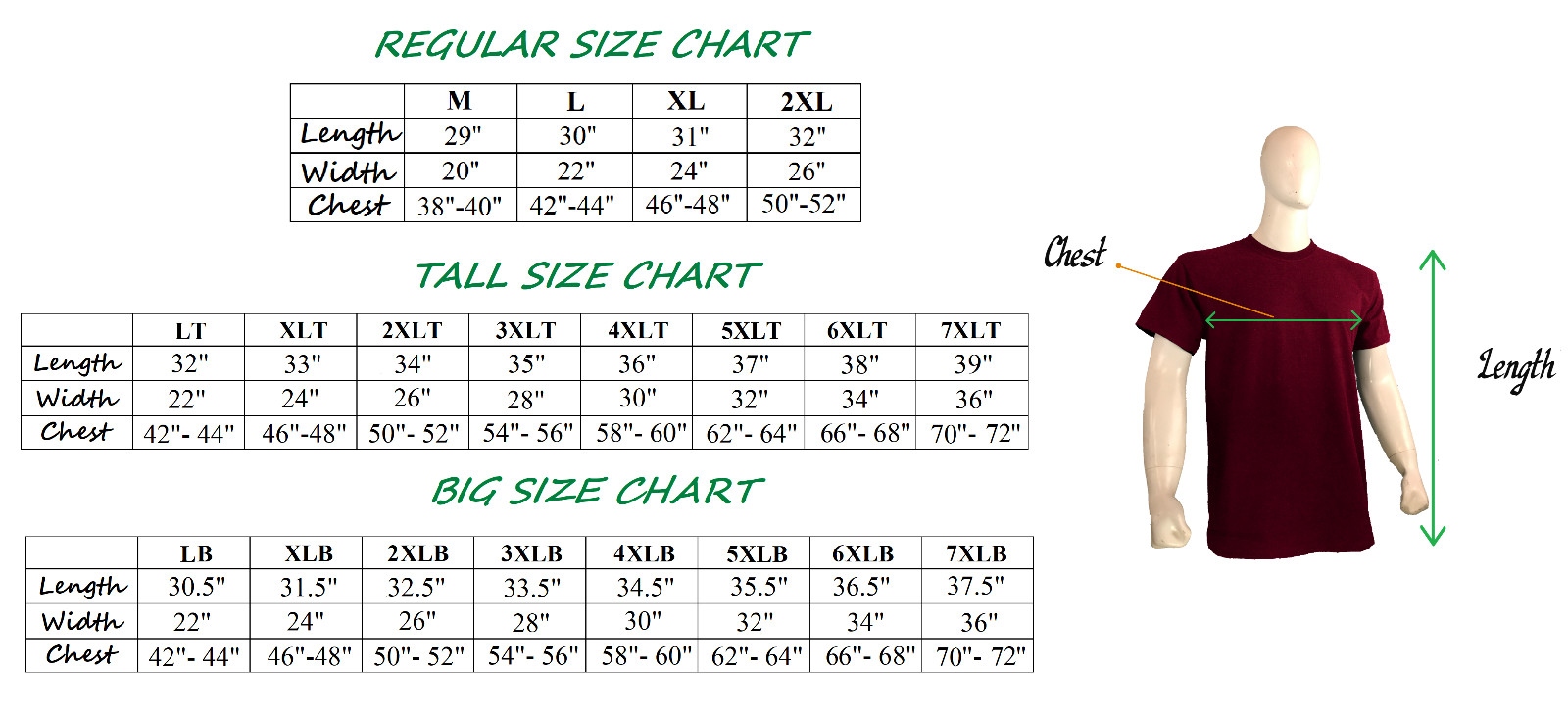 Styllion Big and Tall – Crew Neck Mens Shirts – Heavy Weight – Stretchable – CSS