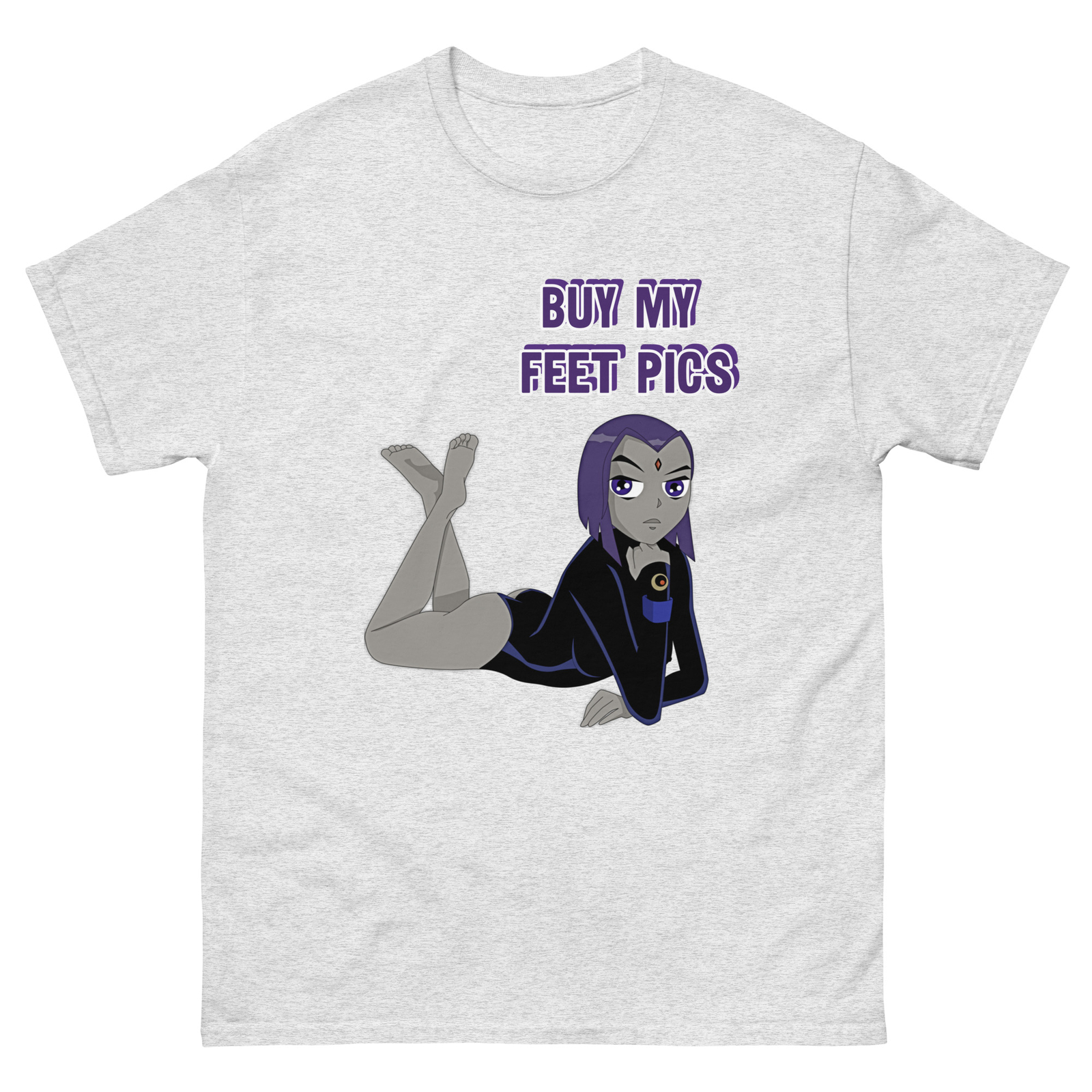‘Buy My Feet Pics’ Raven Teen Titans T-shirt | Raven Tee DC Comics