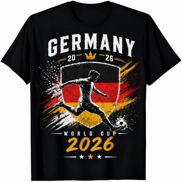 Germany 2026 World Cup Deutschland Football Fan T Shirt Mens Womens Kids