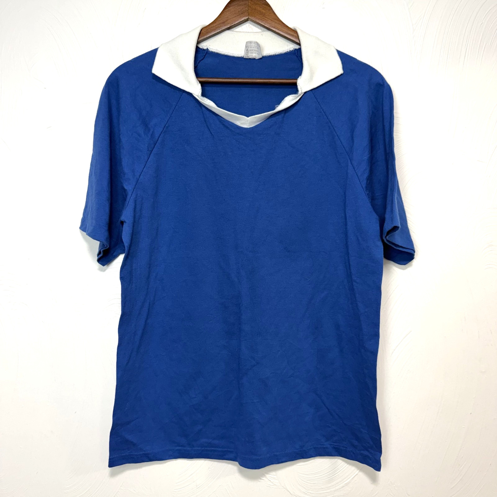 VTG Augusta Sportswear Men’s Blue Short Sleeve Collared Shirt Top Sz Medium USA