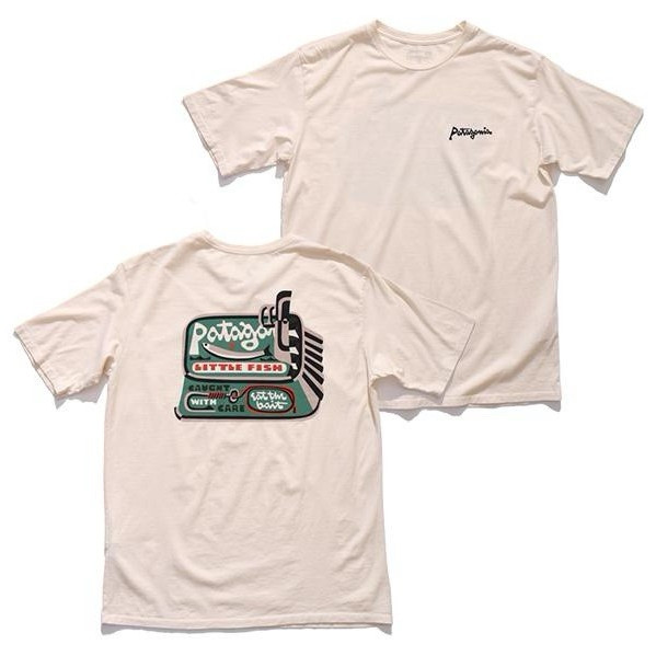 Patagonia Men’s Aquatic Action Organic T – 37801 LFNL size M, Small Imperfection