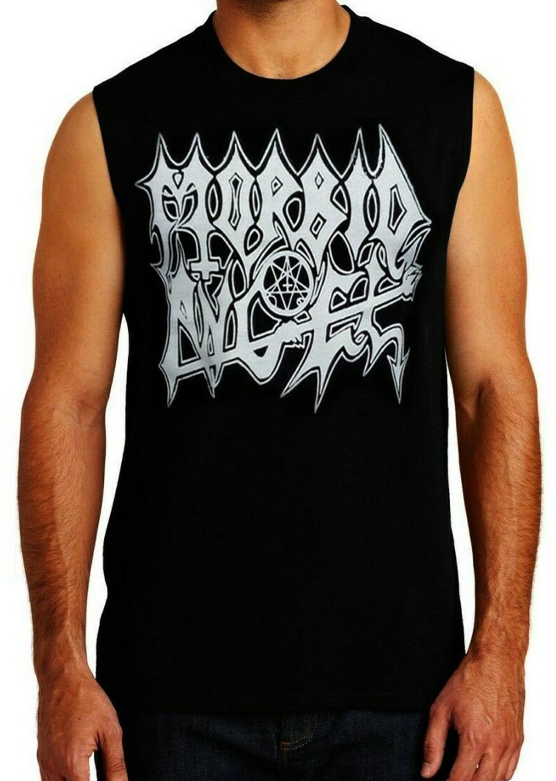 MORBID ANGEL BLACK METAL Band Black Muscle Shirt