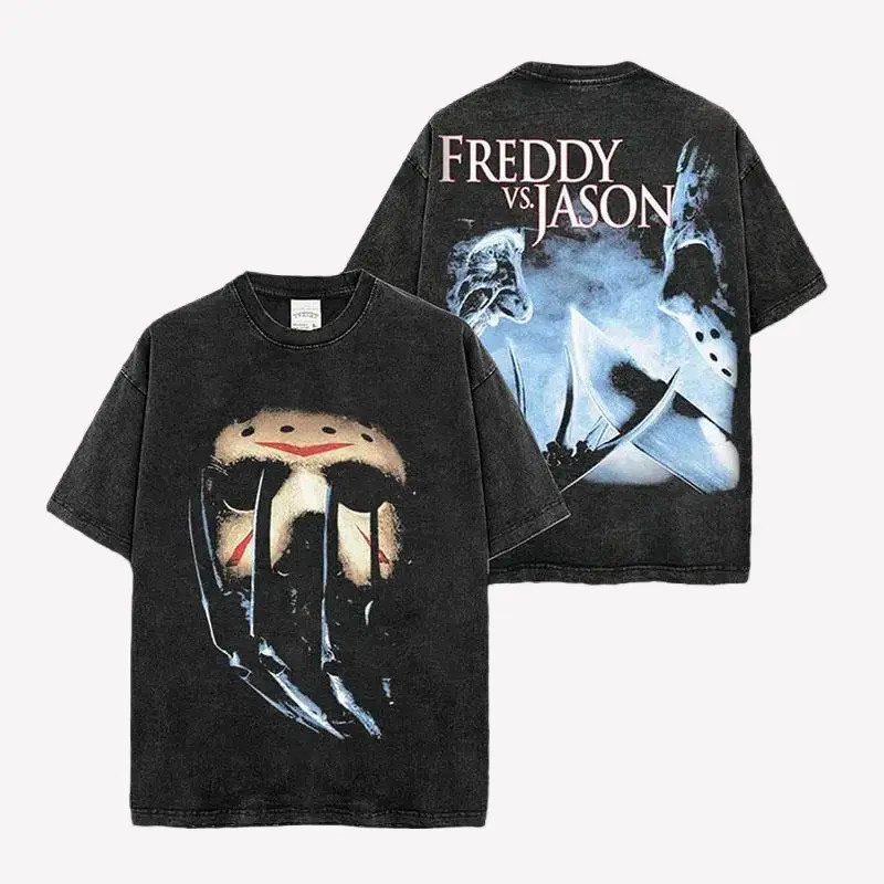 Friday The 13th Freddy vs Jason Premium Cotton T-Shirt, Friday The 13th Merch